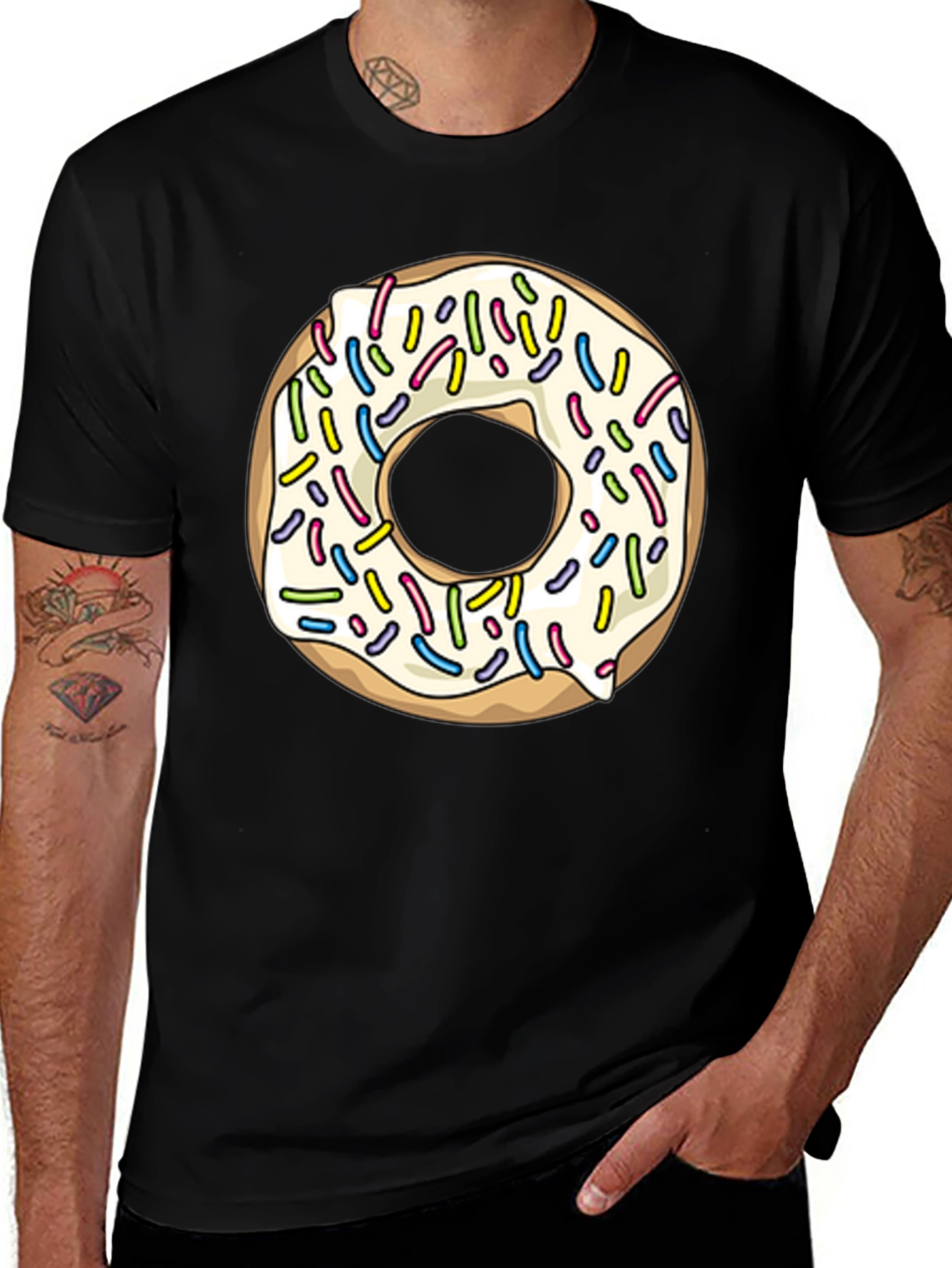 Variant 9 of Donut Graphic Tee - Sweet Treat Style!