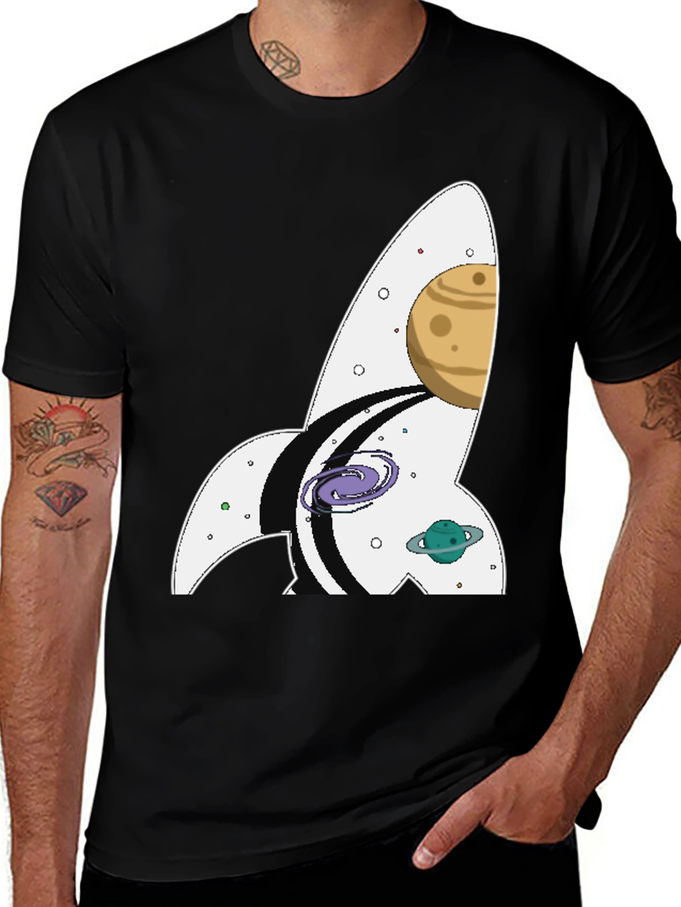 Variant 21 of Cosmic Rocket T-Shirt - Space Adventure