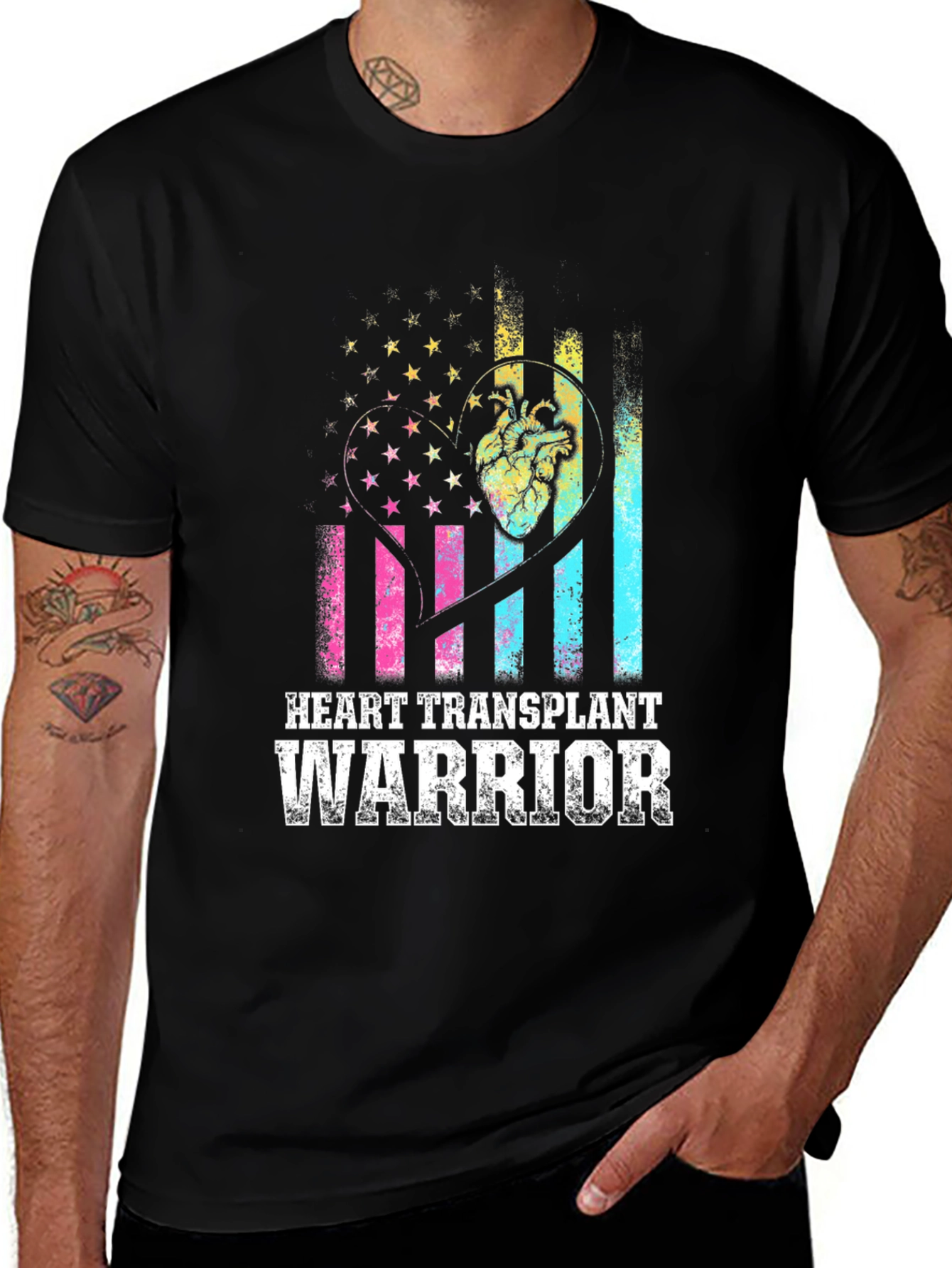 Variant 19 of Heart Transplant Warrior Graphic Tee