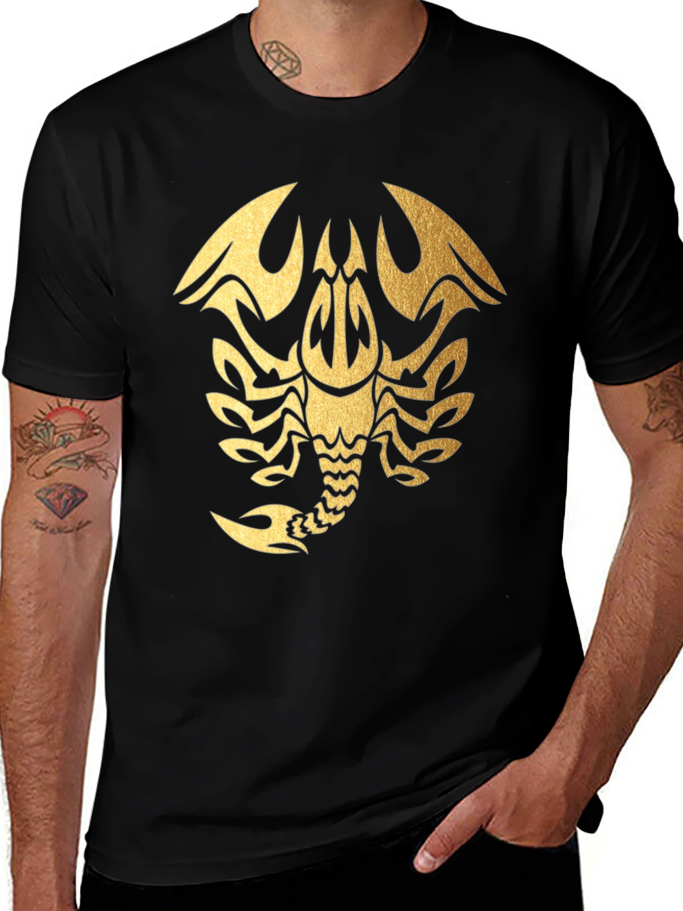 Variant 26 of Scorpion Graphic Tee - Black T-Shirt for Men