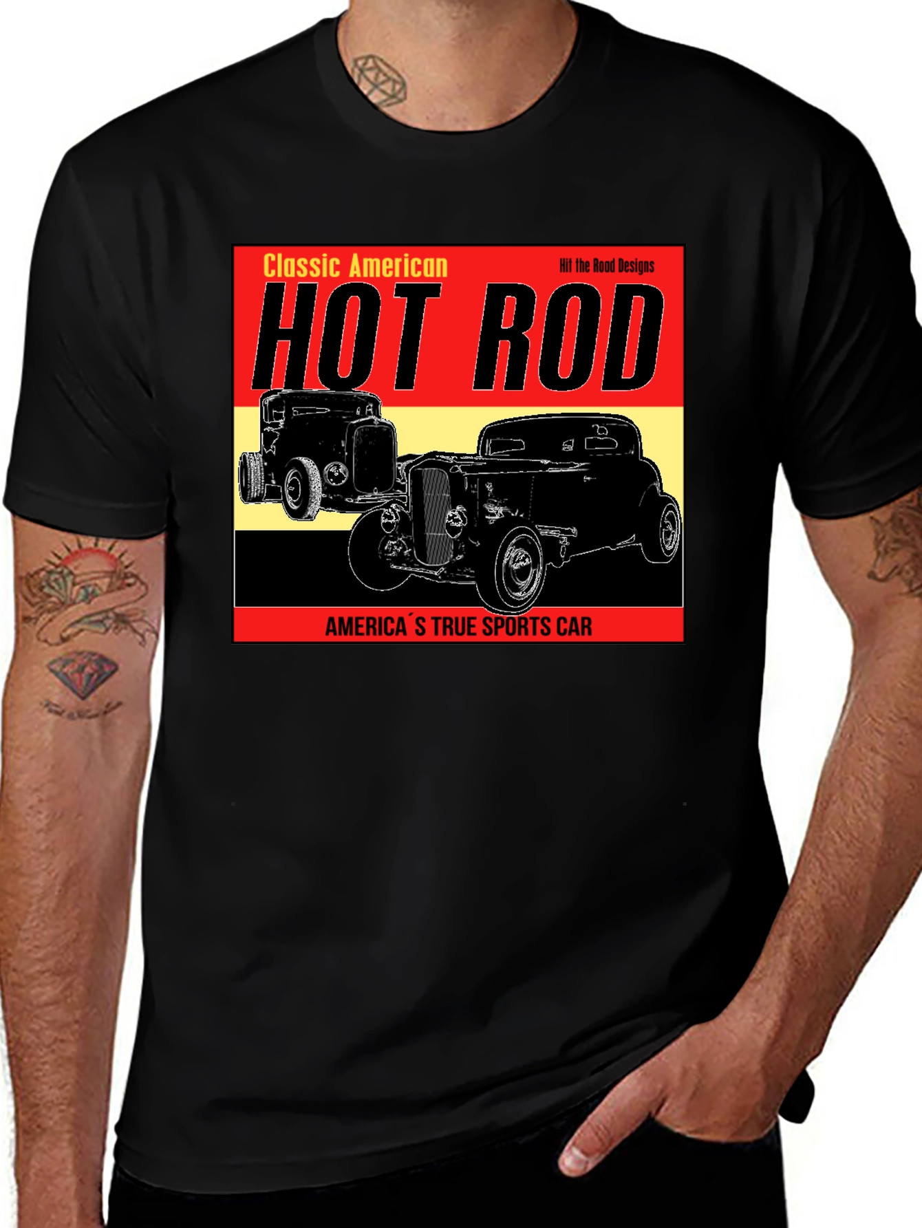Variant 20 of Classic American Hot Rod T-Shirt