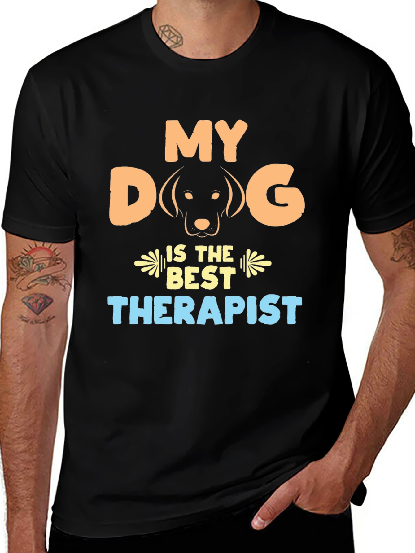 Variant 22 of My Dog is the Best Therapist T-Shirt