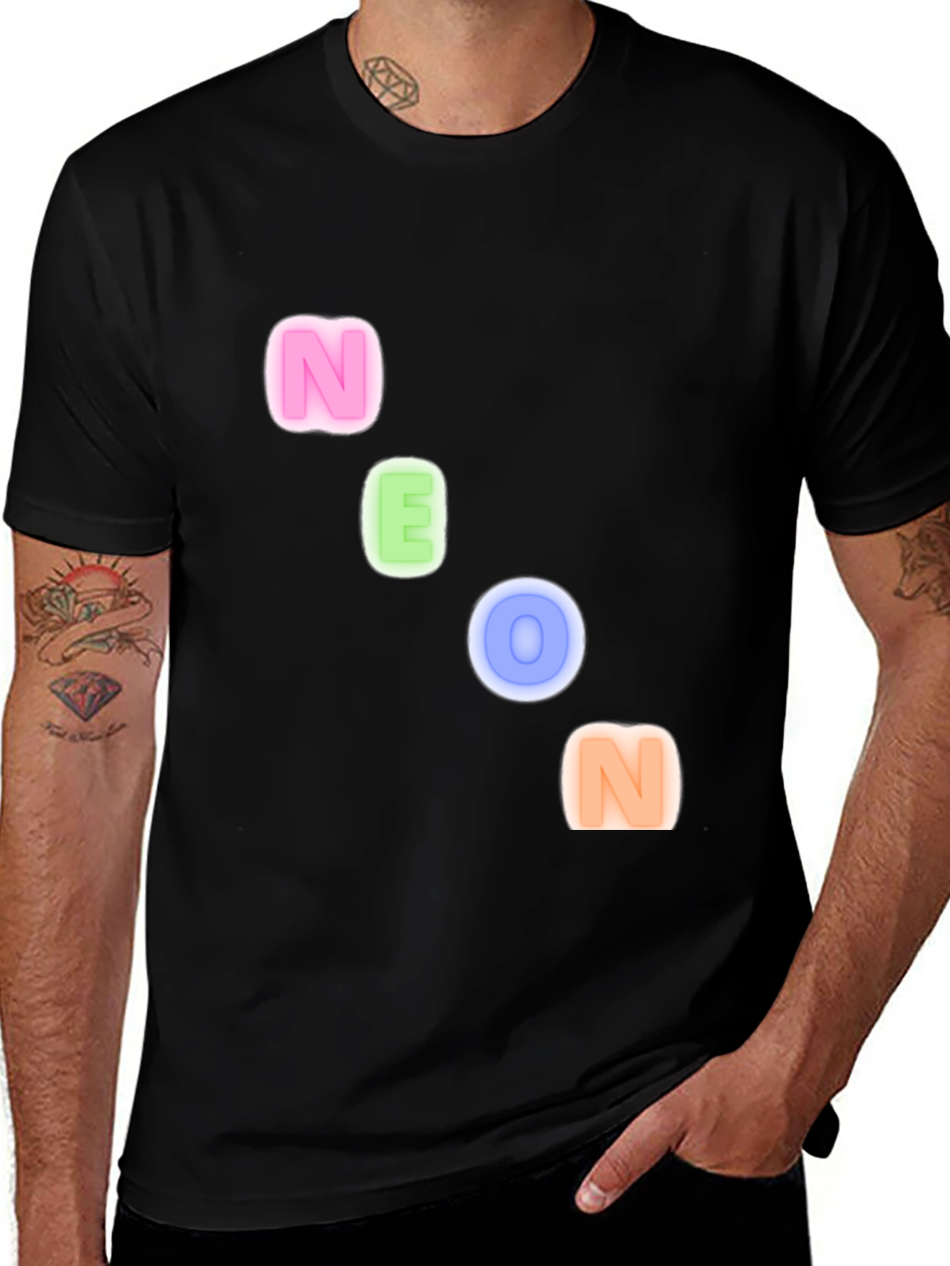 Variant 8 of Neon Letter T-Shirt