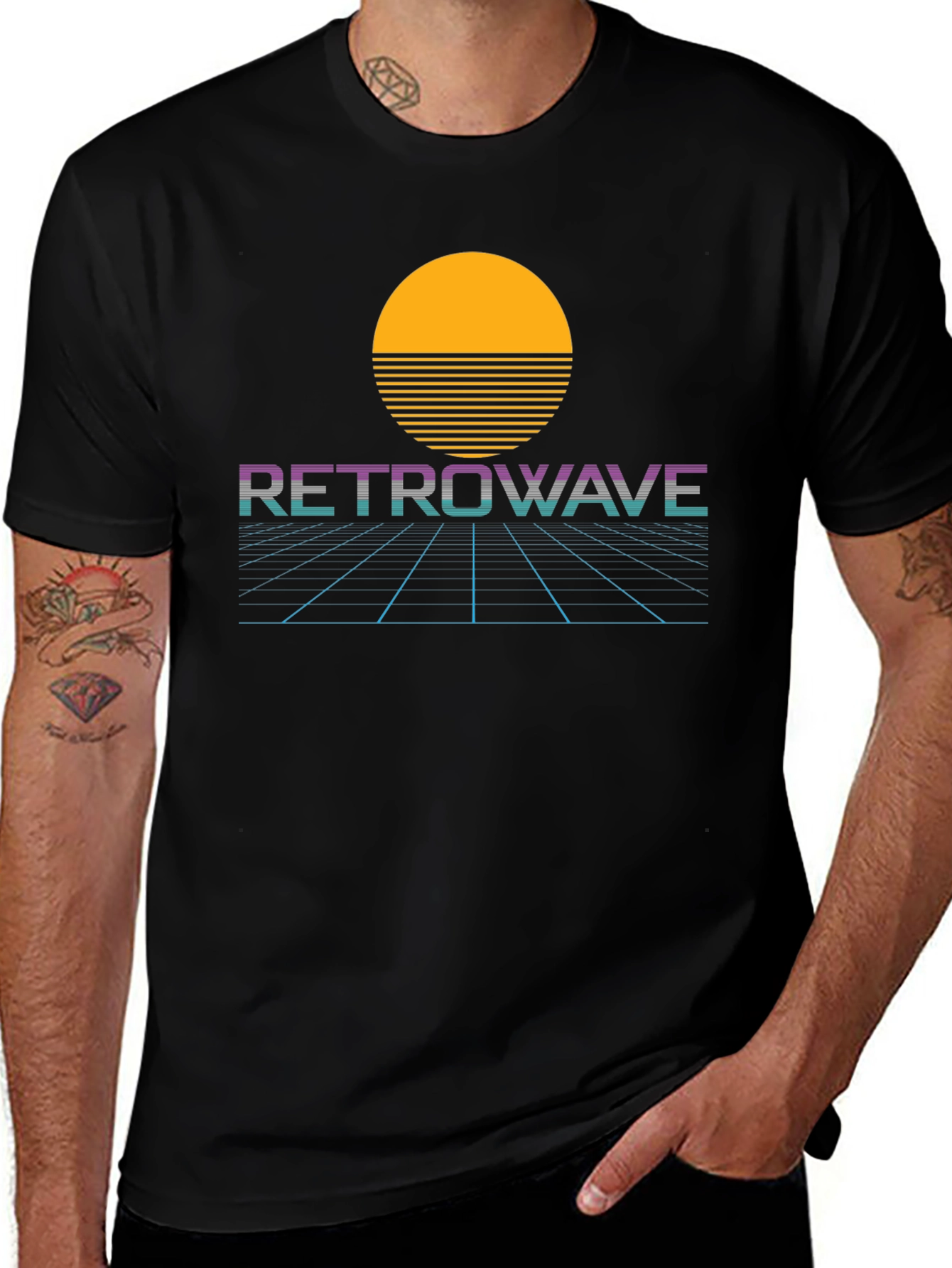 RetroWave Graphic Tee - Synthwave Style