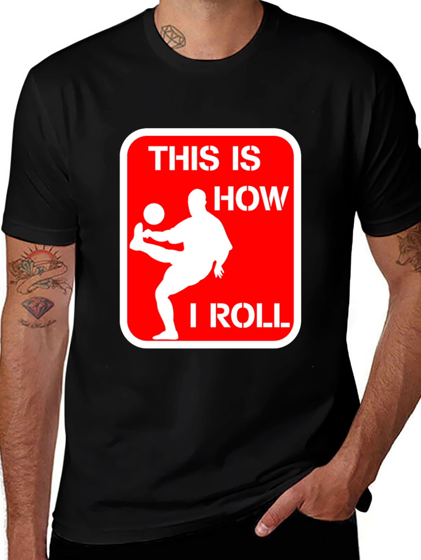Variant 15 of This Is How I Roll T-Shirt - Soccer Player Design