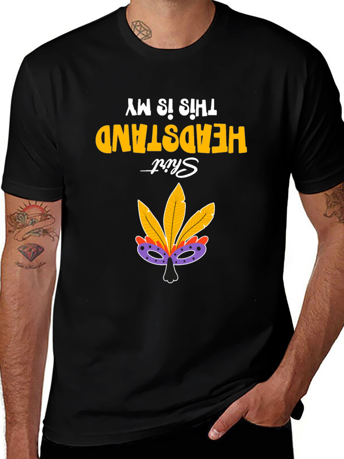 Variant 6 of Headstand Shirt Mardi Gras T-Shirt