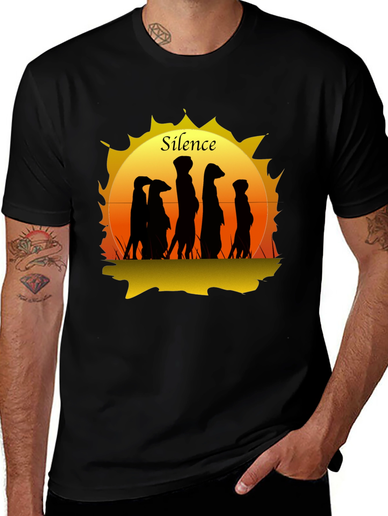 Variant 29 of Silence Meerkat Graphic T-Shirt