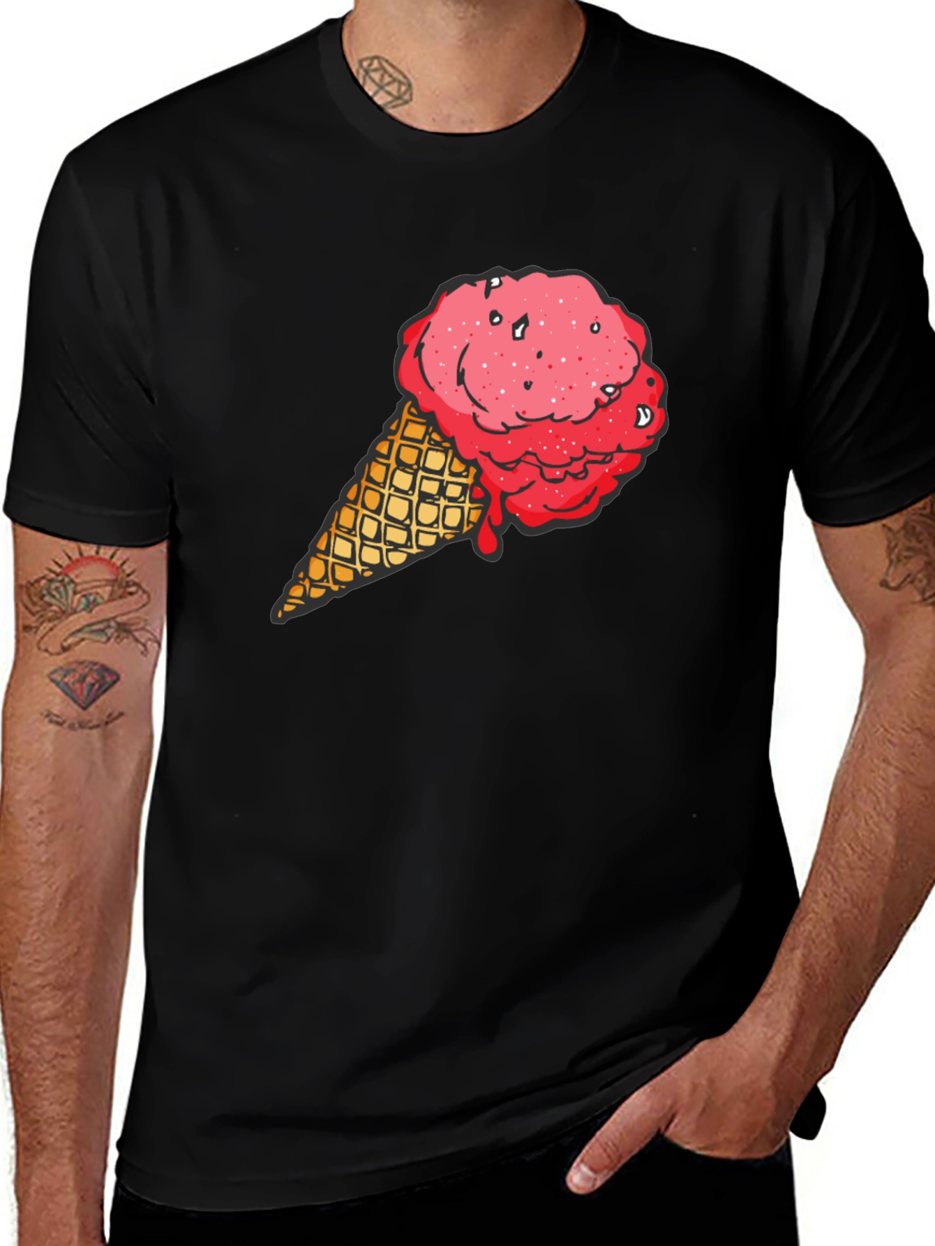 Variant 5 of Ice Cream Graphic T-Shirt - Cool Summer Style