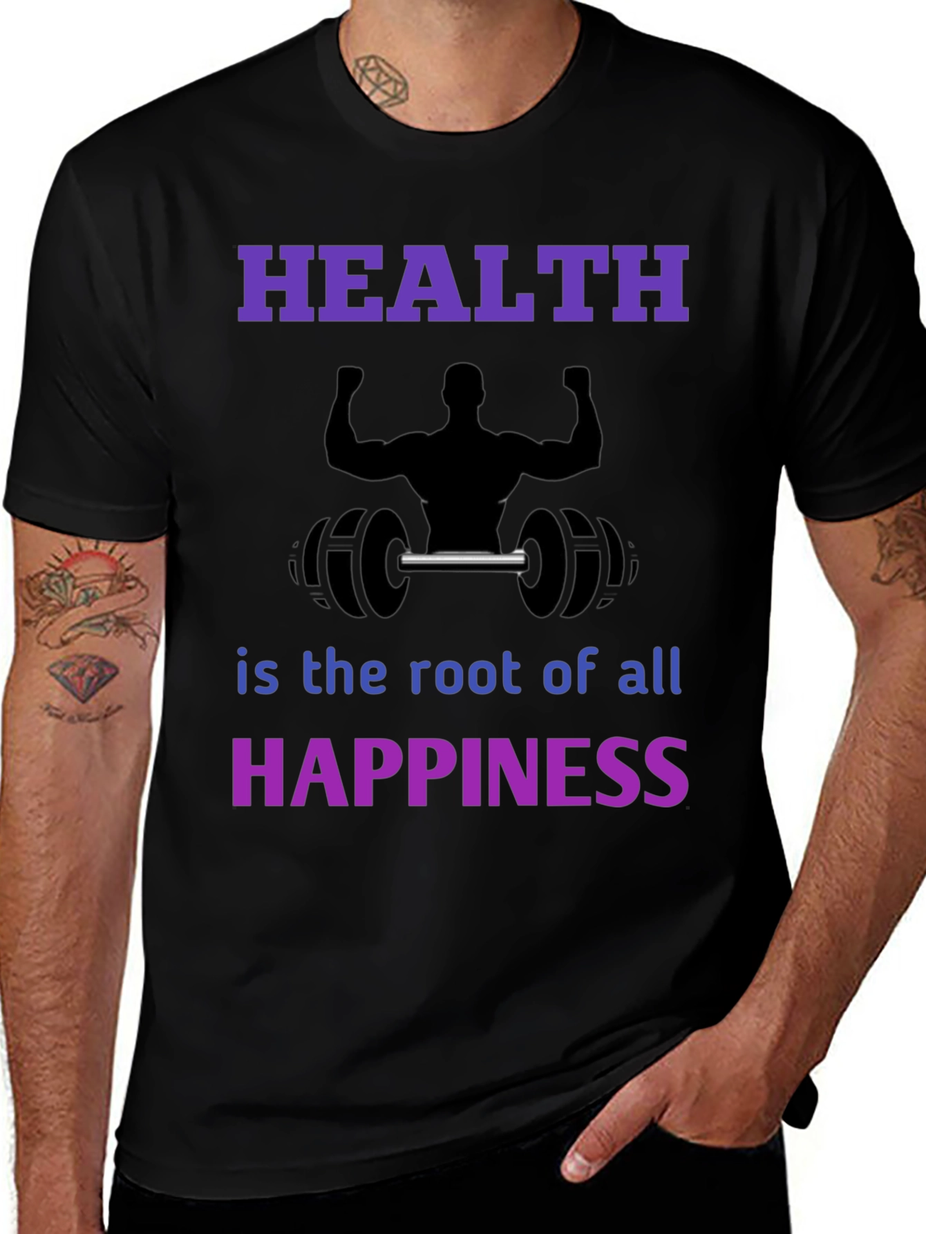 Variant 30 of Health is Happiness T-Shirt