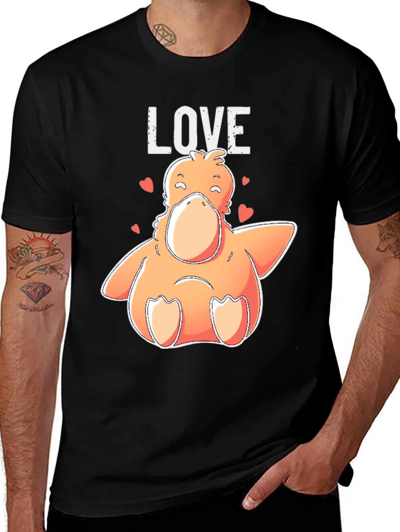 Variant 30 of LOVE Duck T-Shirt - Cute Cartoon Graphic Tee