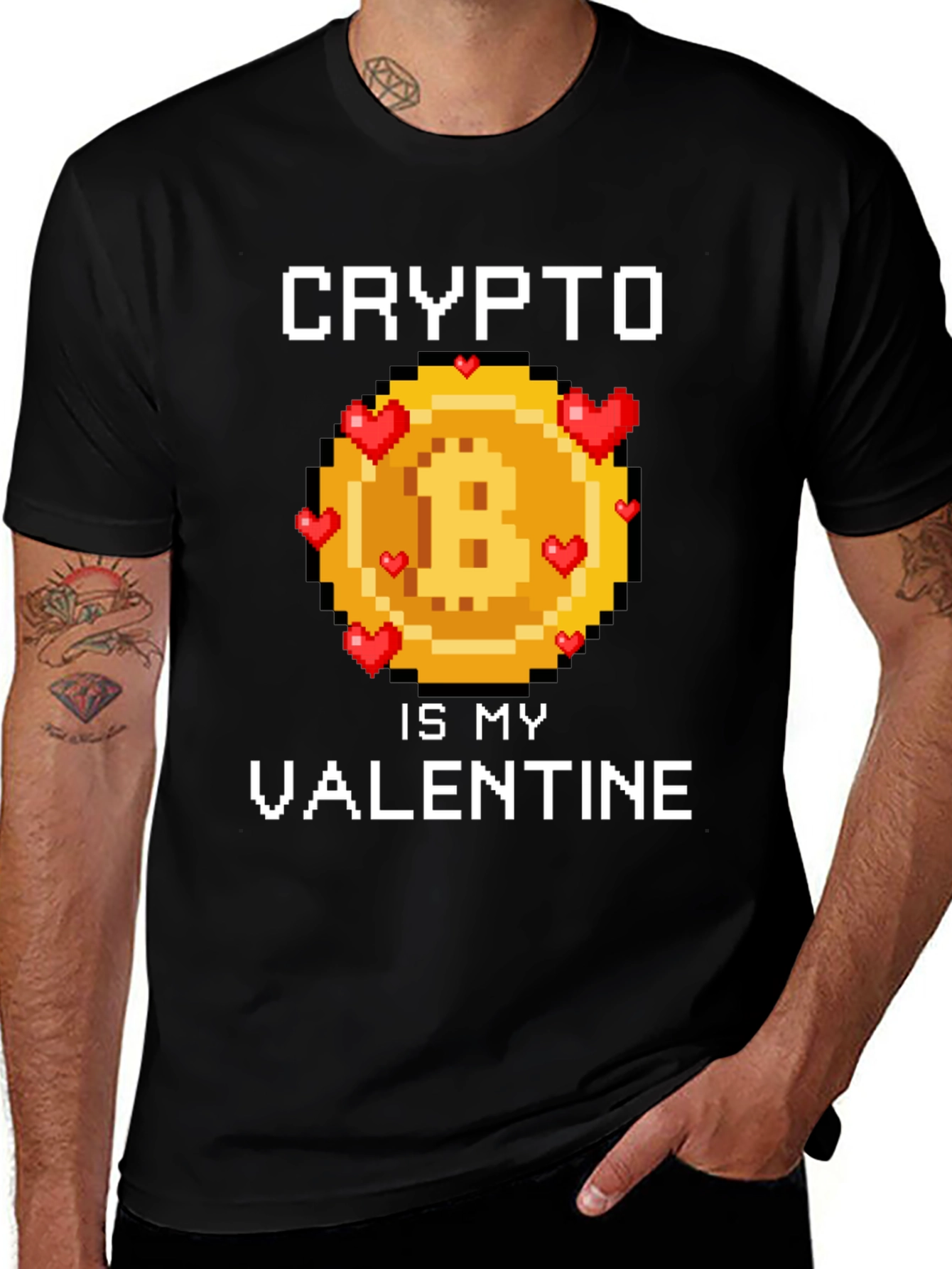 Variant 21 of Crypto Is My Valentine T-Shirt Bitcoin Lover Gift
