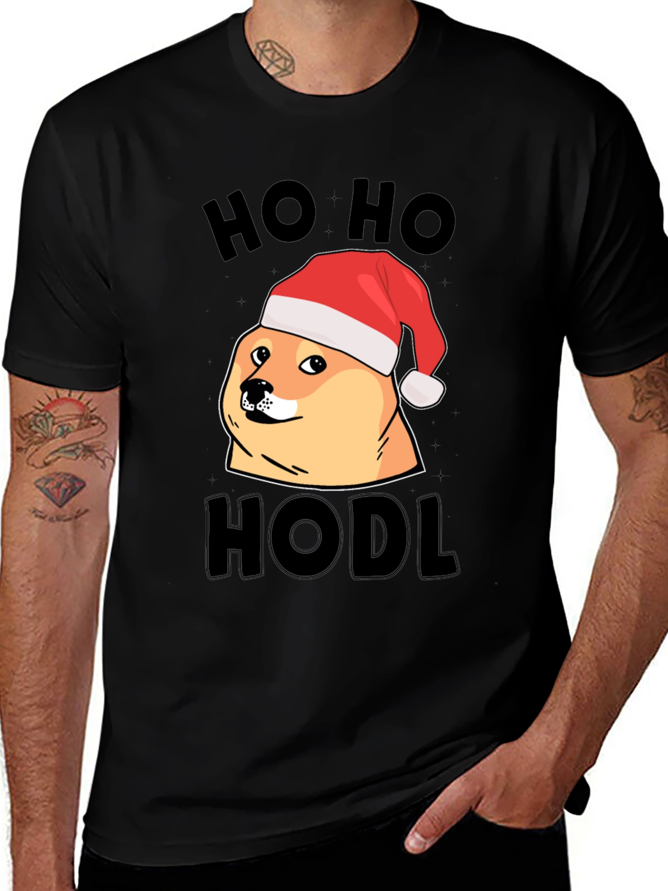 Ho Ho Hodl Doge Christmas T-Shirt