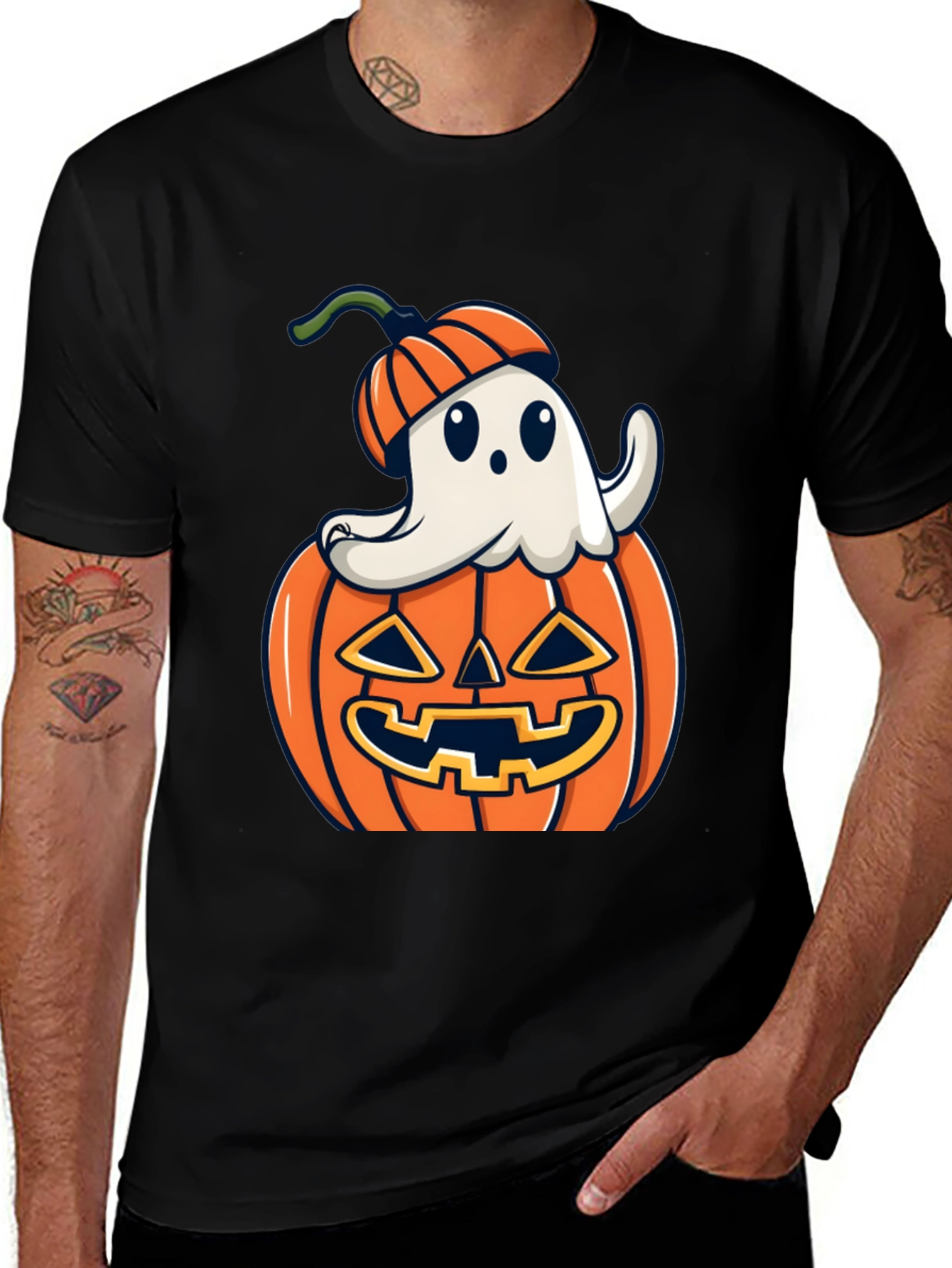 Ghost Pumpkin Halloween T-Shirt