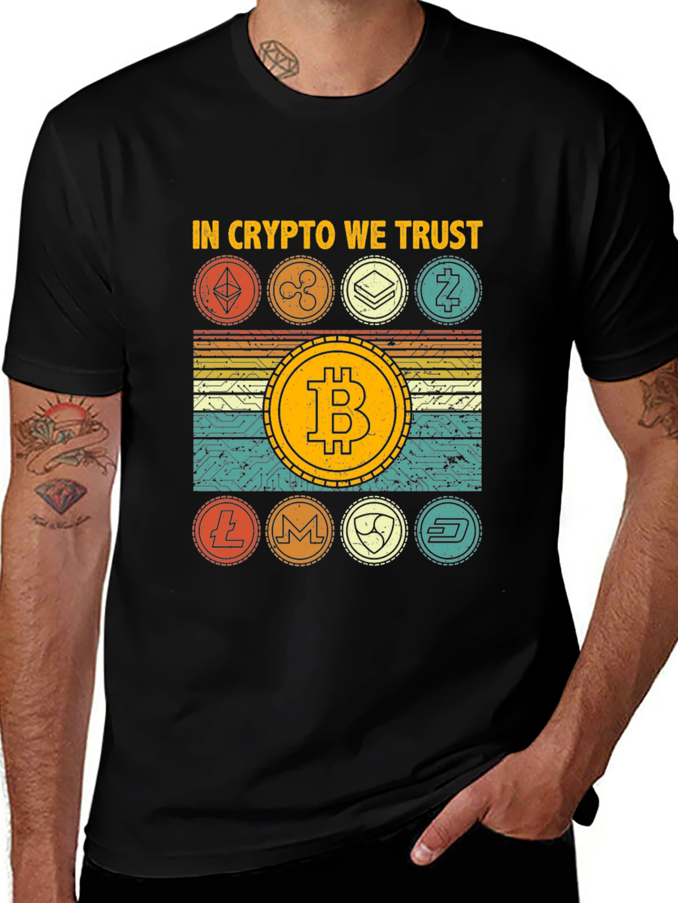 Variant 7 of In Crypto We Trust T-Shirt