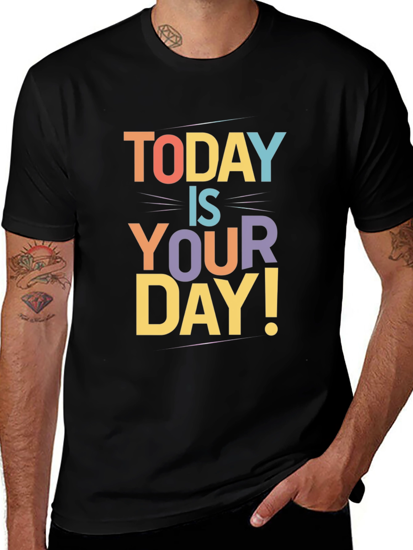 Variant 18 of Today Is Your Day Graphic Tee - Black