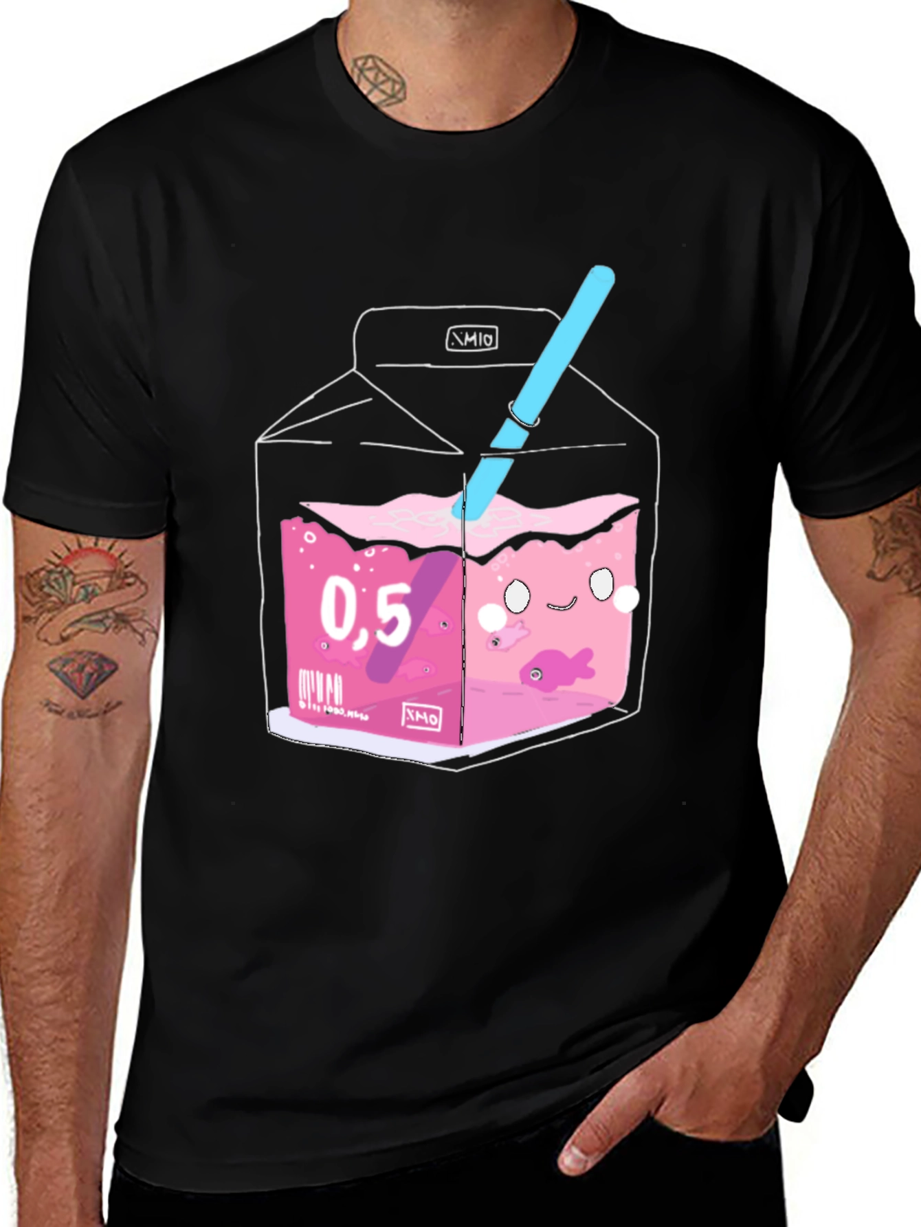 Variant 30 of Pink Milk Cartoon T-Shirt