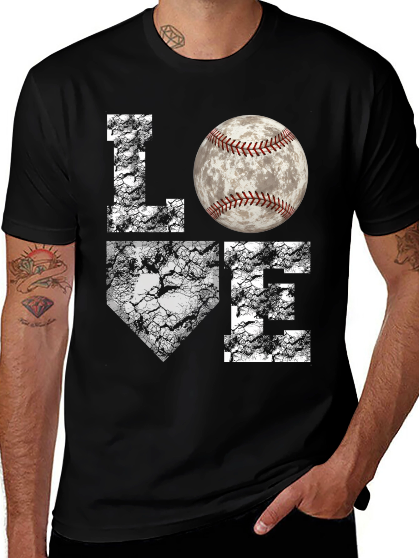 Variant 25 of Love Baseball Graphic Tee