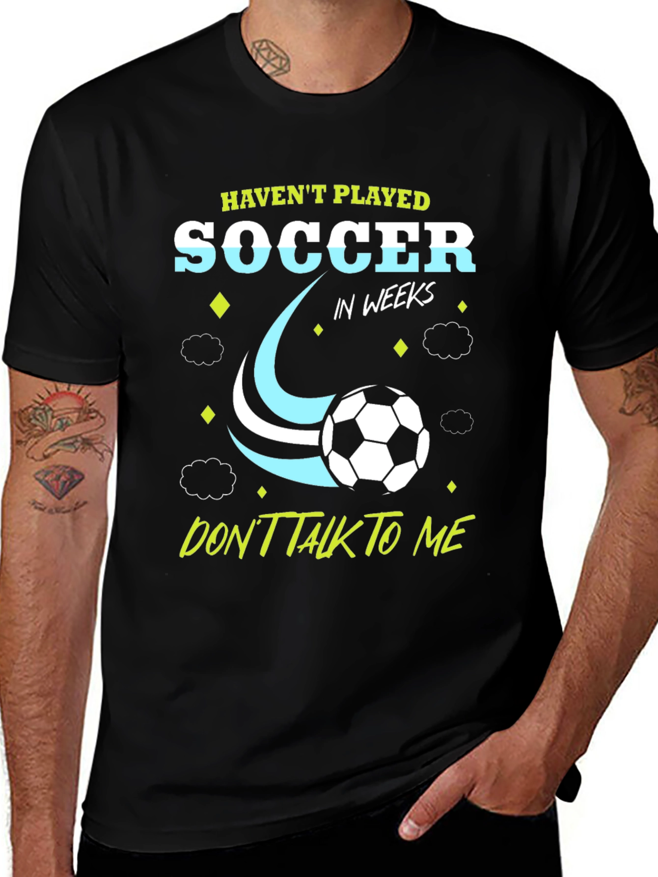 Variant 10 of Funny Soccer Player Graphic T-Shirt