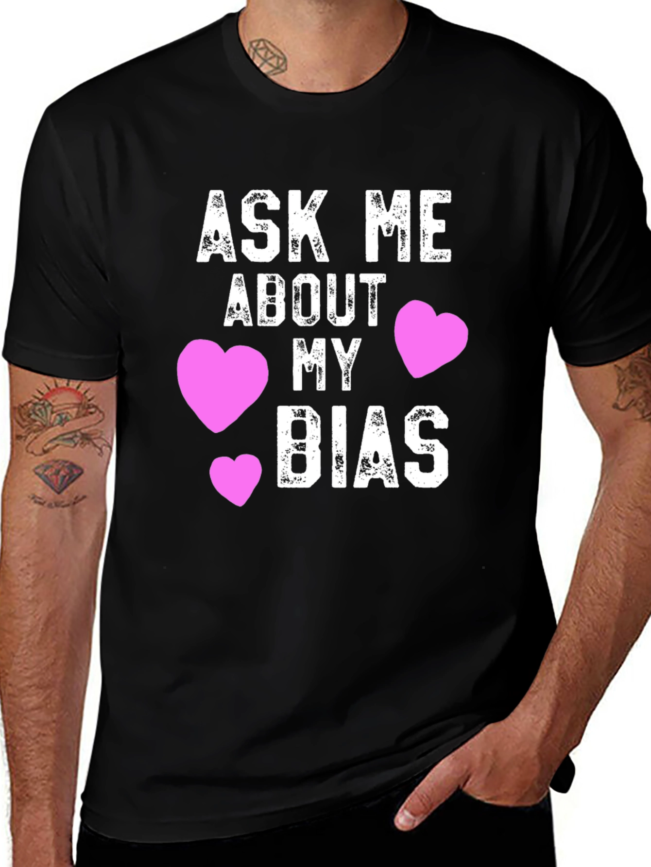 Variant 13 of Ask Me About My Bias Graphic Tee