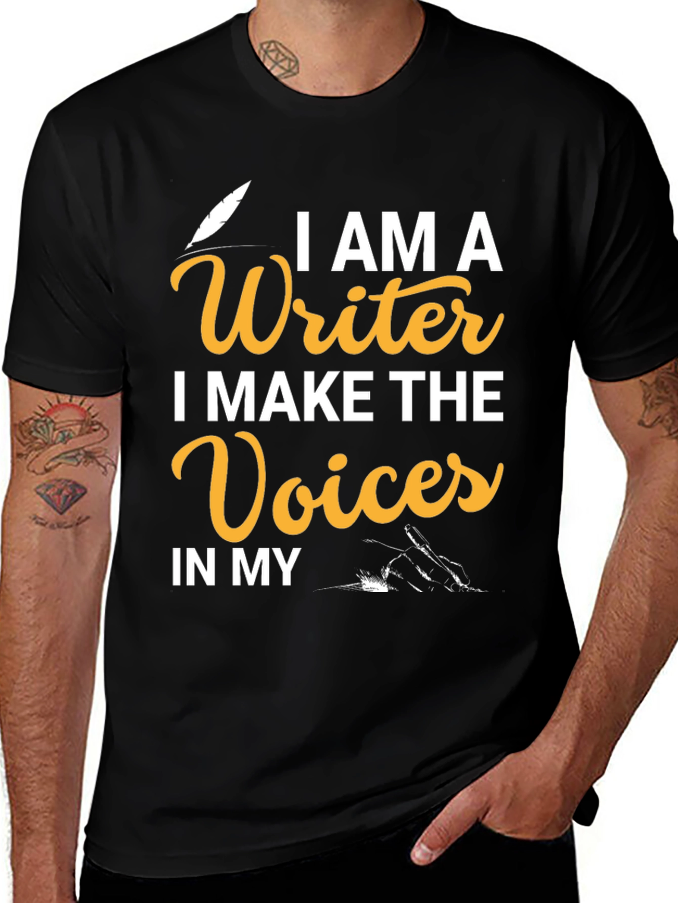 Variant 25 of I AM A Writer Novelty Graphic T-Shirt