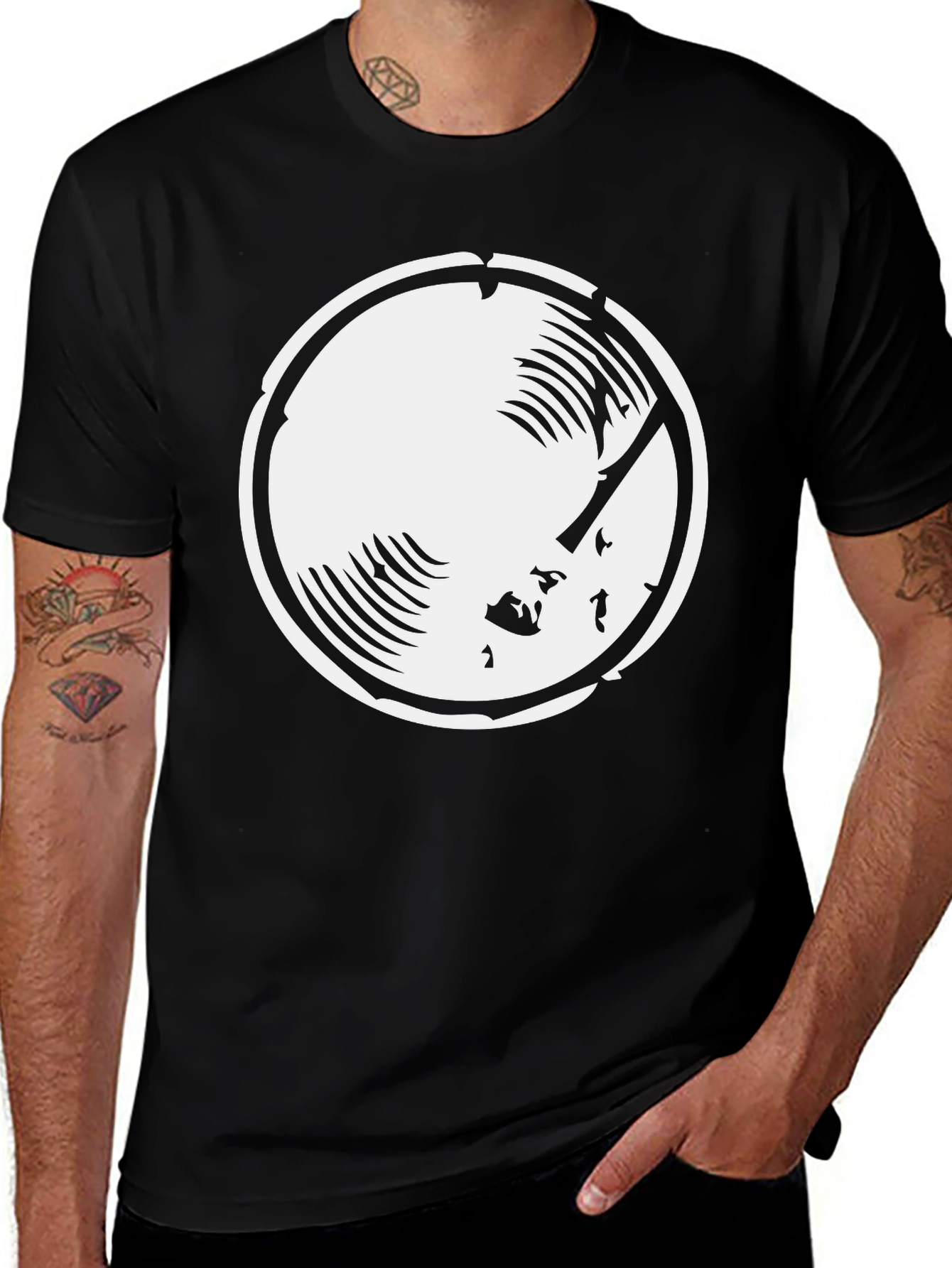 Variant 23 of Vinyl Record Graphic Tee - Cool Black T-Shirt