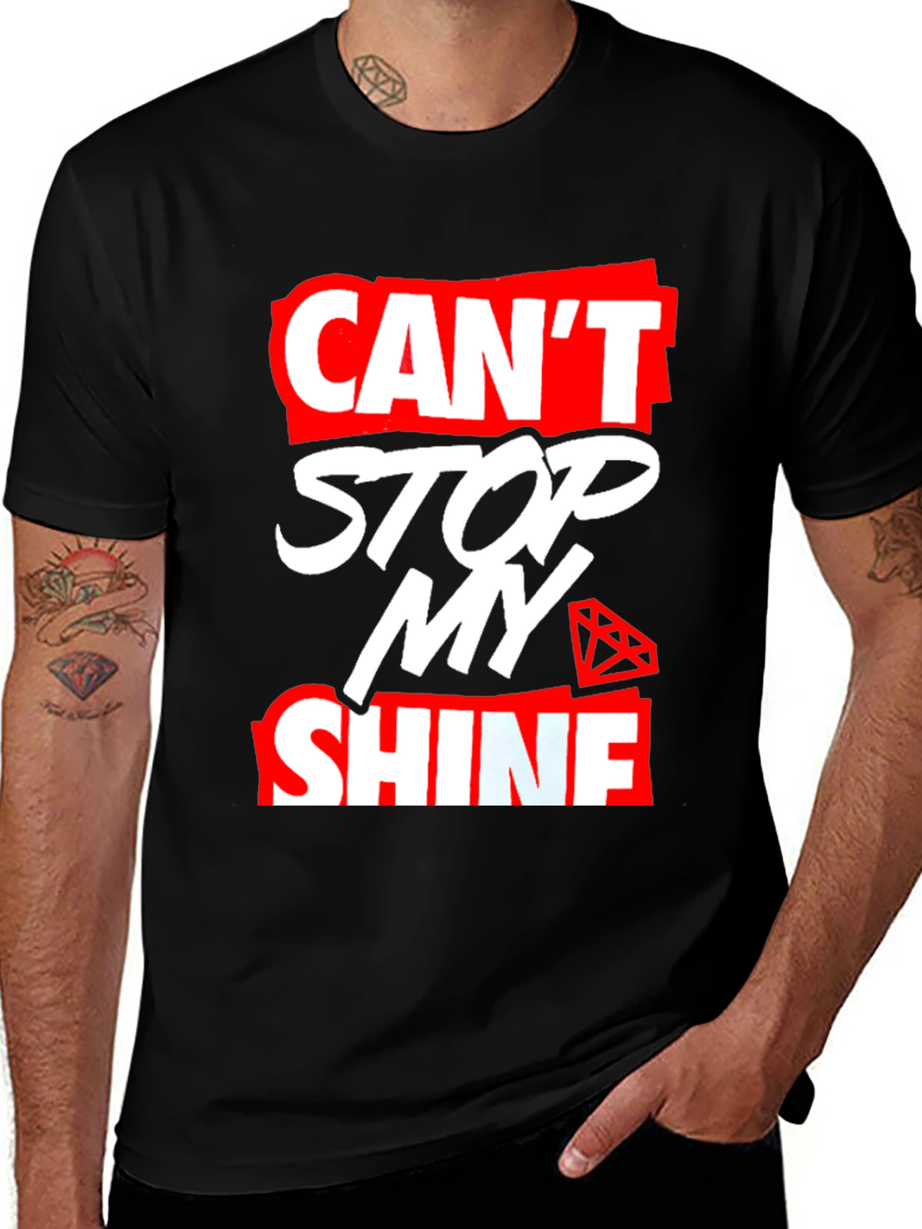 Variant 14 of Can't Stop My Shine Graphic Tee - Trendy Style