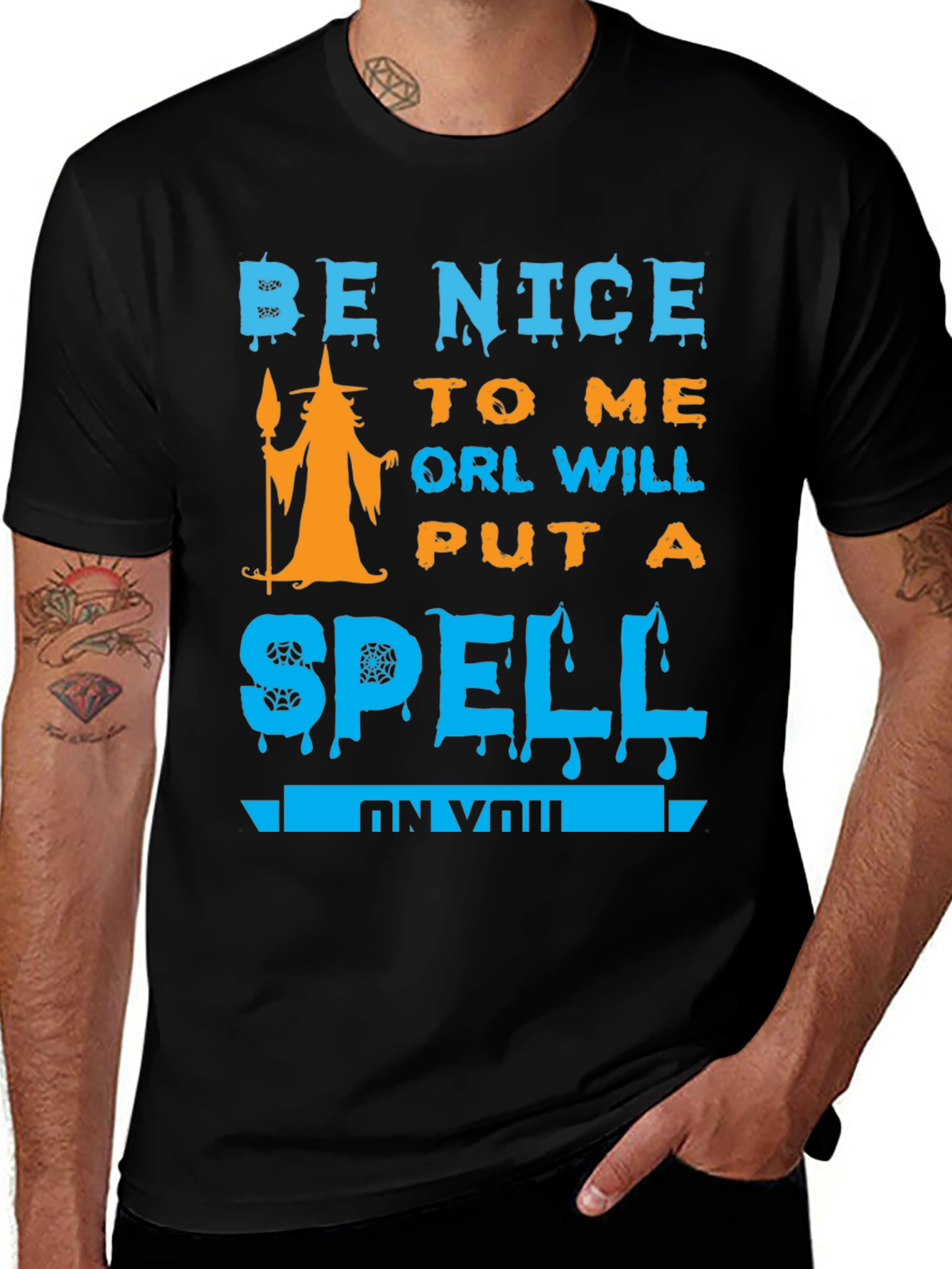 Be Nice To Me Or I'll Put a Spell on You Halloween T-Shirt