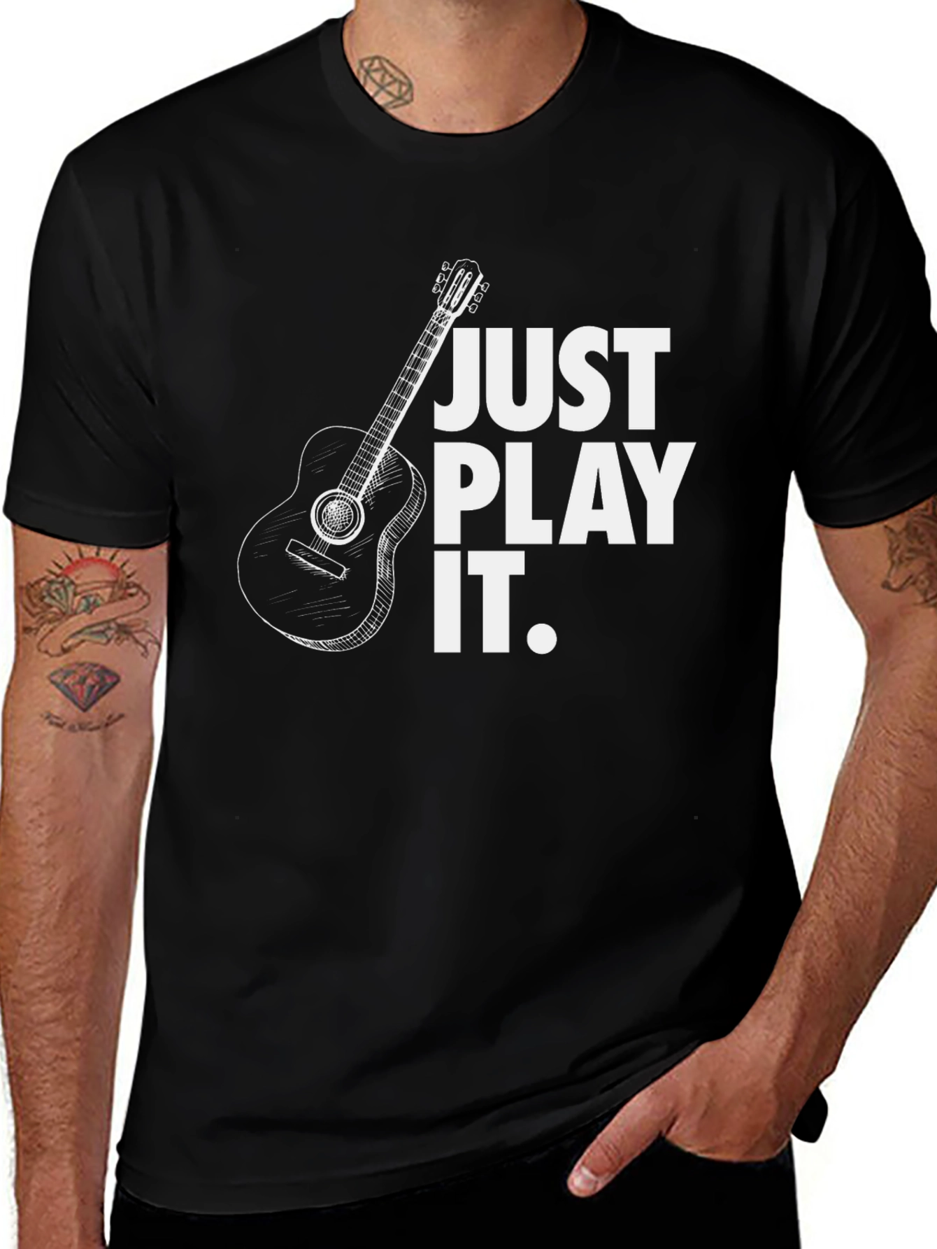 Variant 23 of Just Play It Guitar T-Shirt