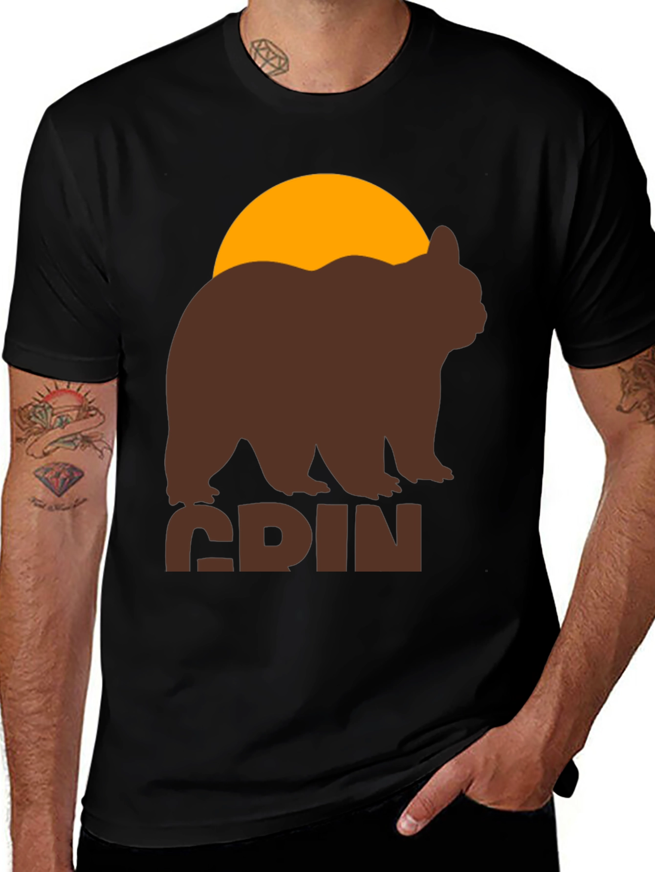 Variant 10 of Grizzly Bear Graphic Tee - Adventure Ready