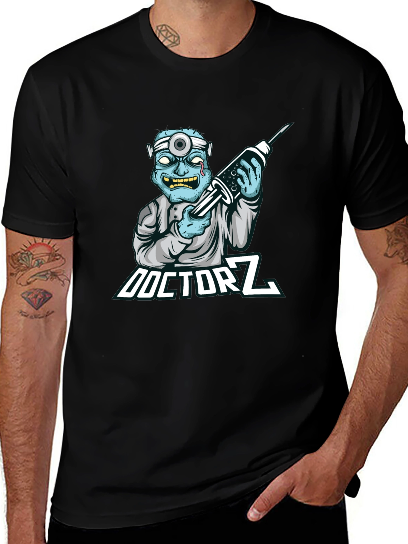 Variant 8 of Doctor Z Zombie Graphic Tee - Unique & Edgy Design