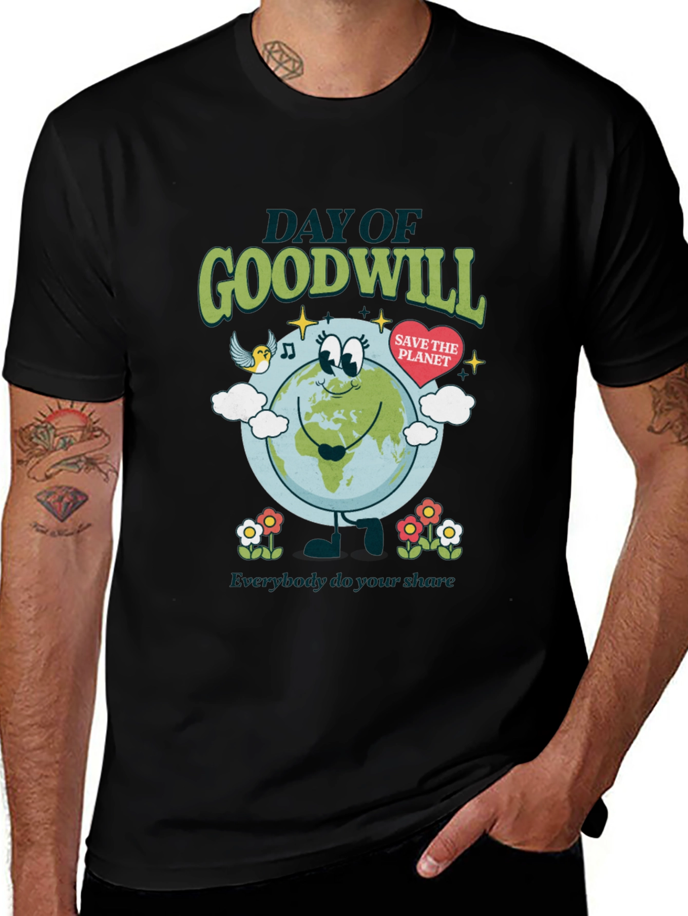 Day of Goodwill Save the Planet Graphic Tee