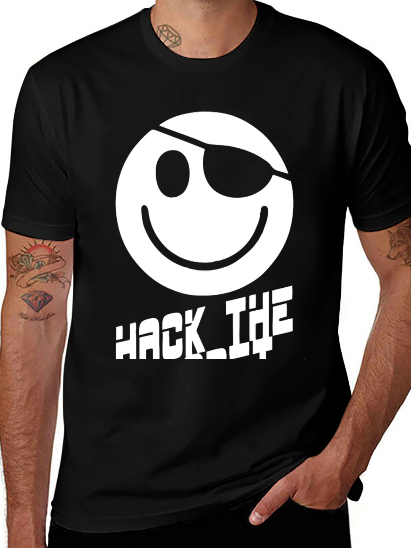 Hack the Planet Smiley Face T-Shirt
