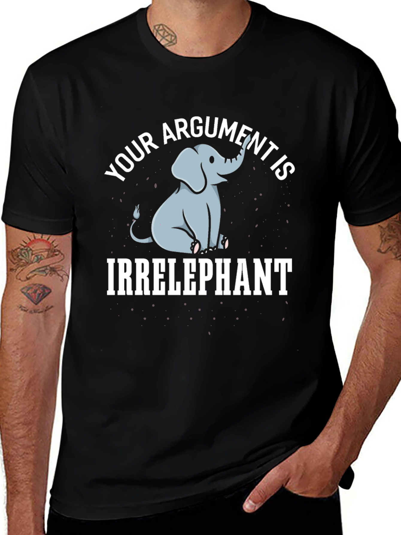 Variant 12 of Irrelephant Graphic Tee - Funny Elephant Argument T-Shirt