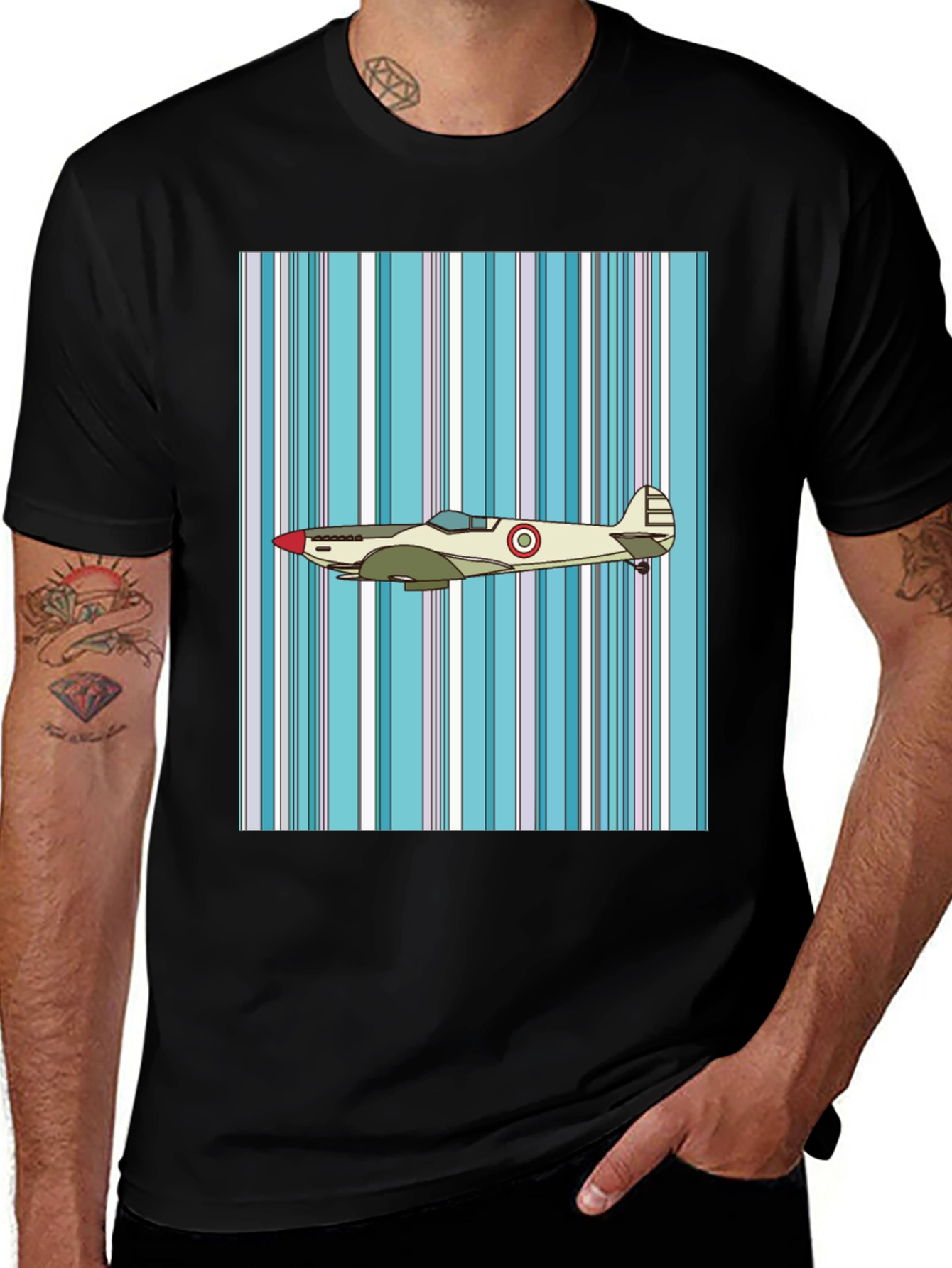 Vintage Airplane Graphic T-Shirt
