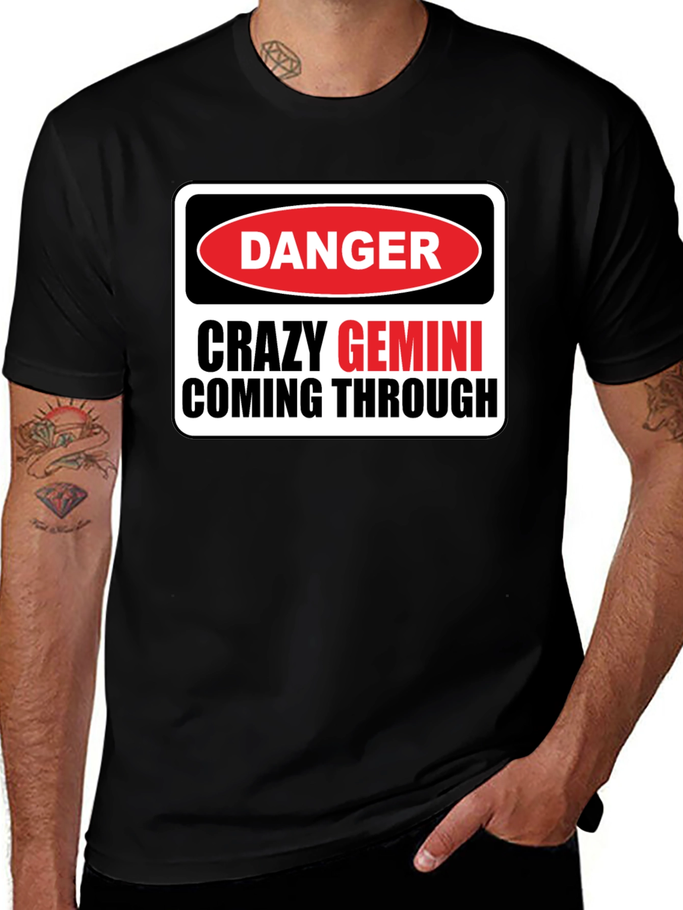 Variant 3 of Danger Crazy Gemini T-Shirt