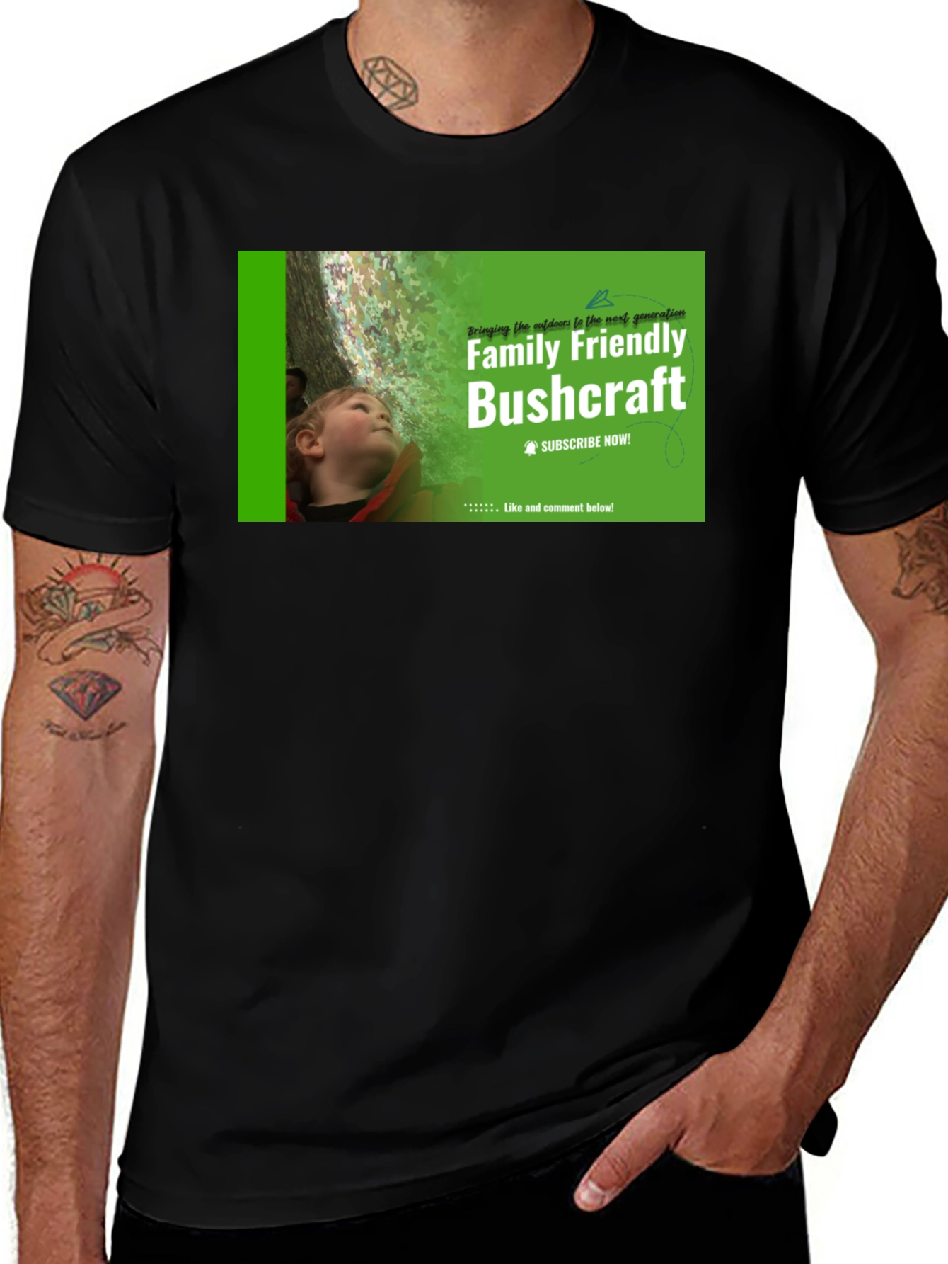 Variant 23 of Family Friendly Bushcraft T-Shirt