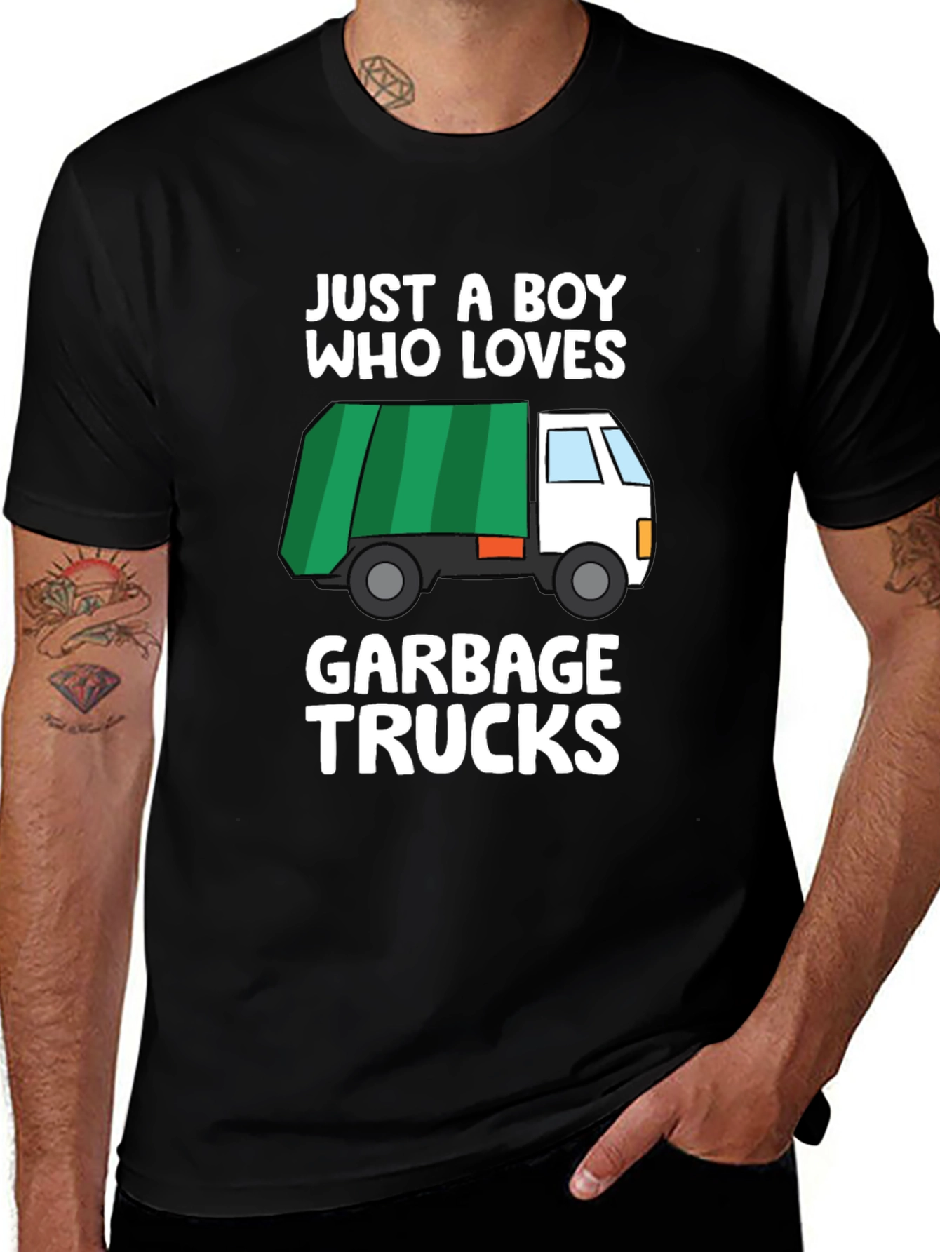 Variant 13 of Just A Boy Who Loves Garbage Trucks T-Shirt