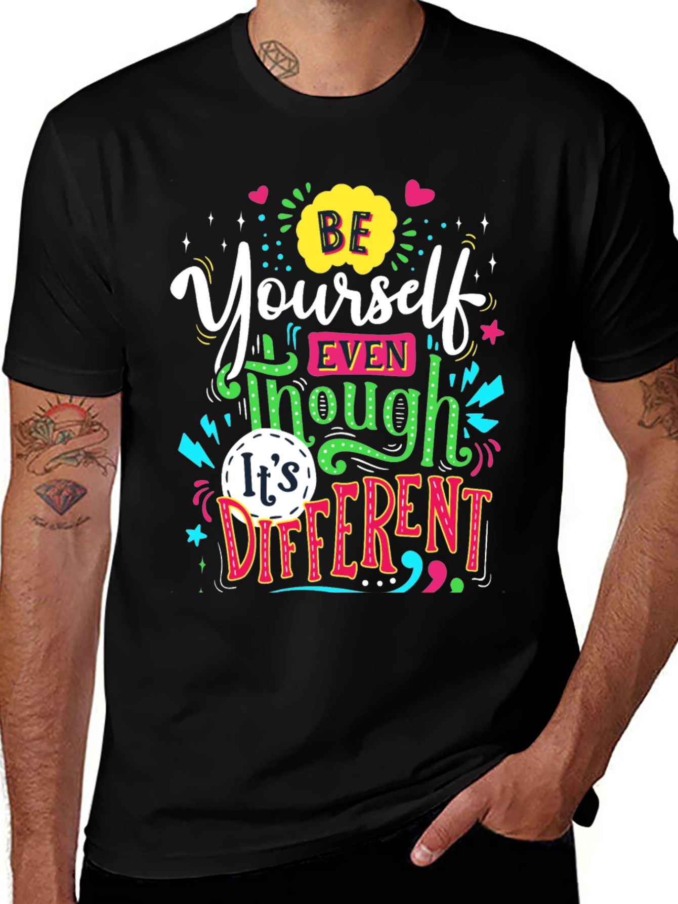 Variant 20 of Be Yourself Graphic Tee - Unisex