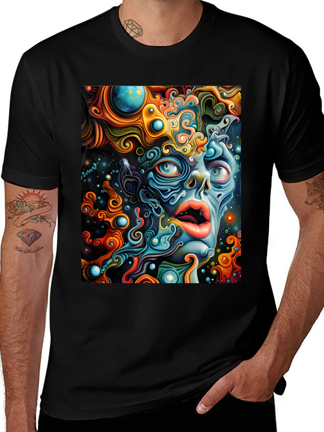 Variant 19 of Psychedelic Surreal Art Graphic T-Shirt