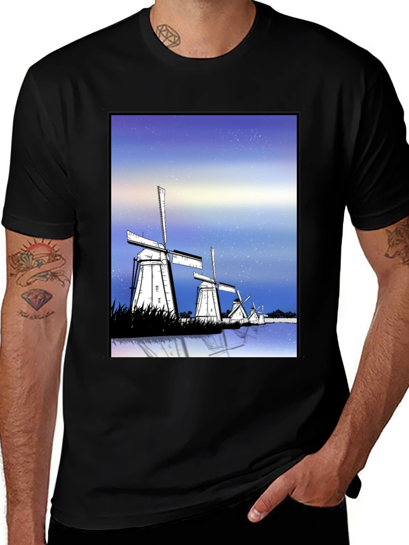 Variant 22 of Windmill Graphic T-Shirt