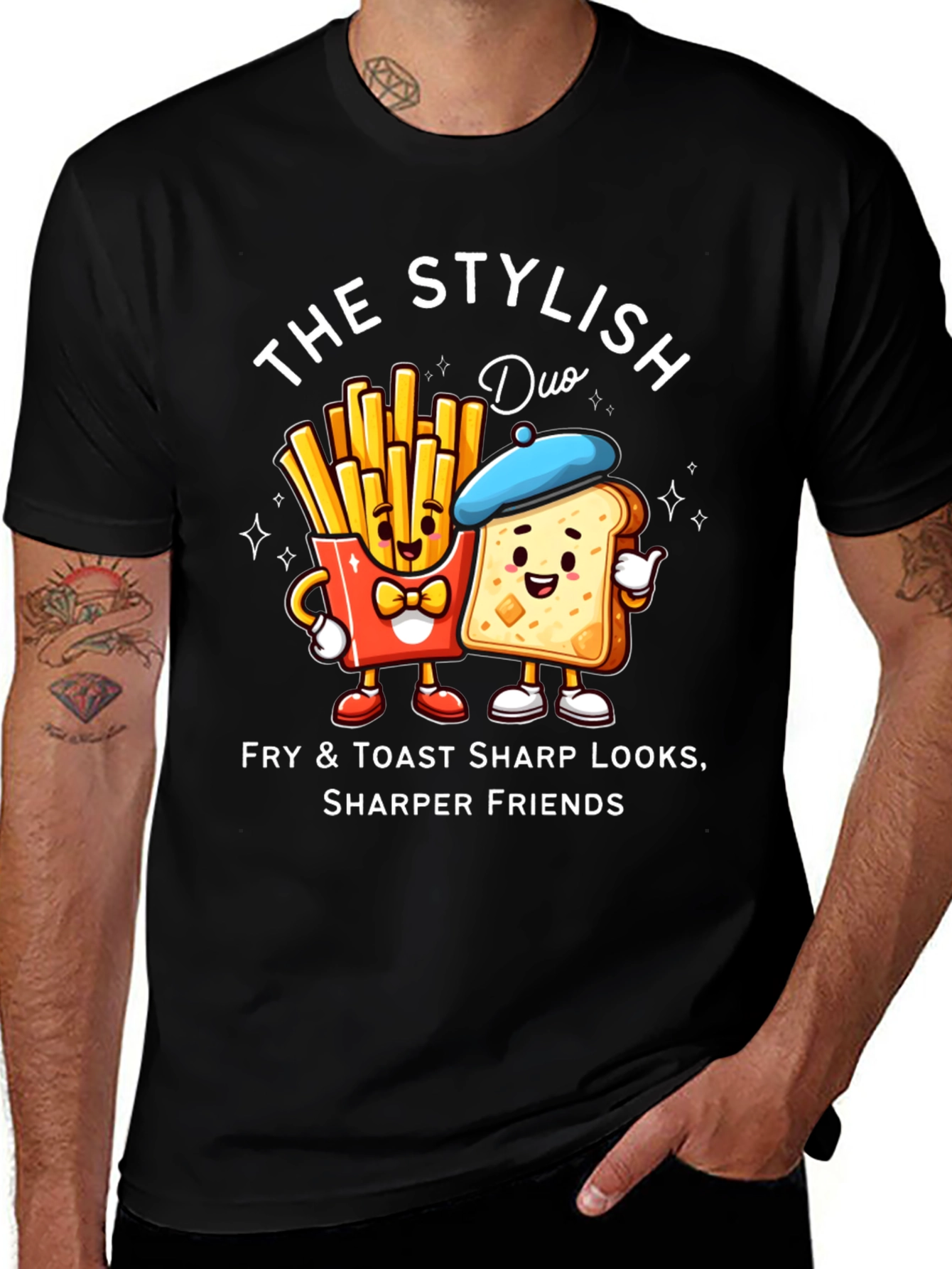Variant 9 of Stylish Fry & Toast Duo T-Shirt