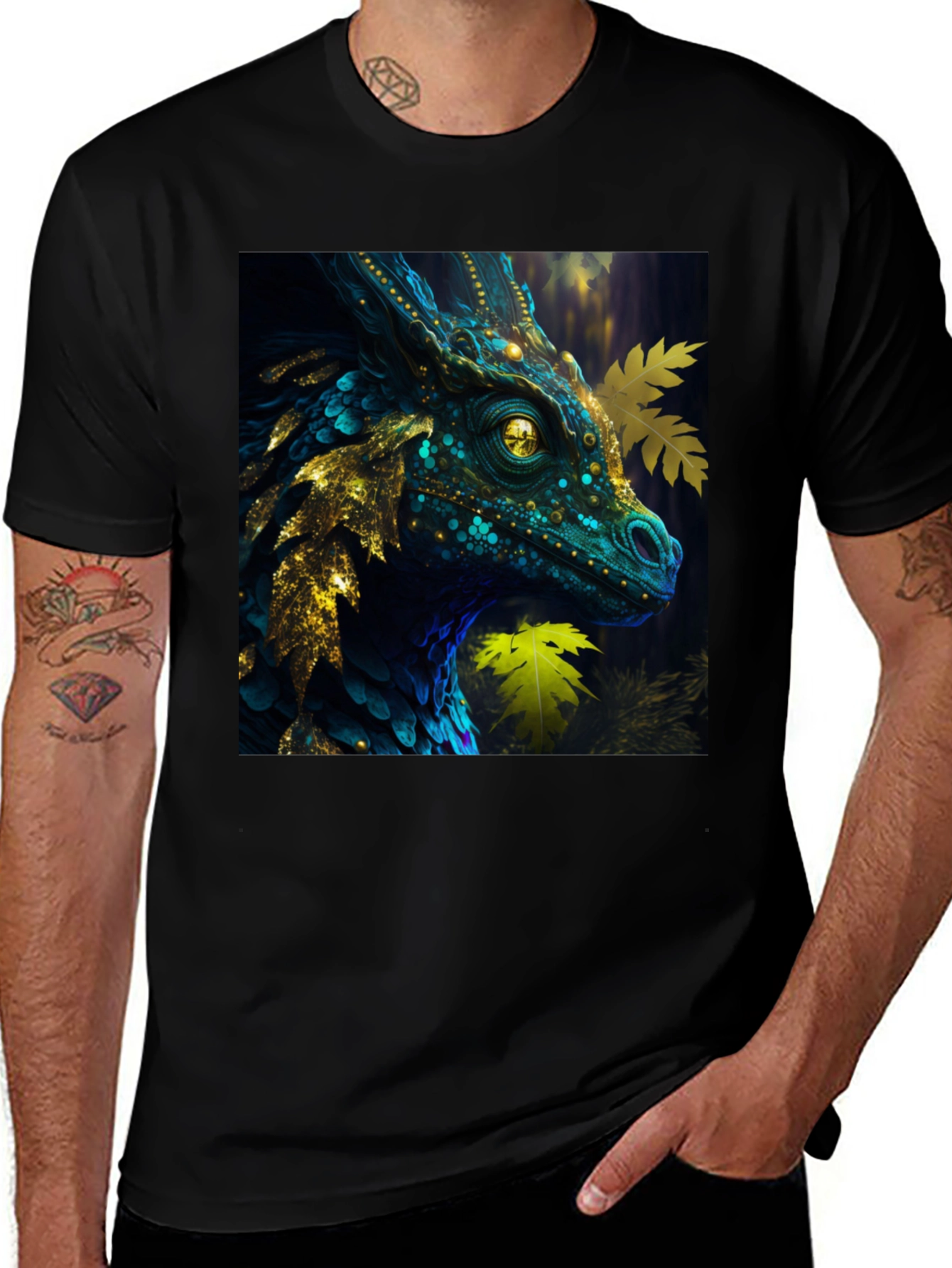 Variant 21 of Dragon Art Graphic T-Shirt
