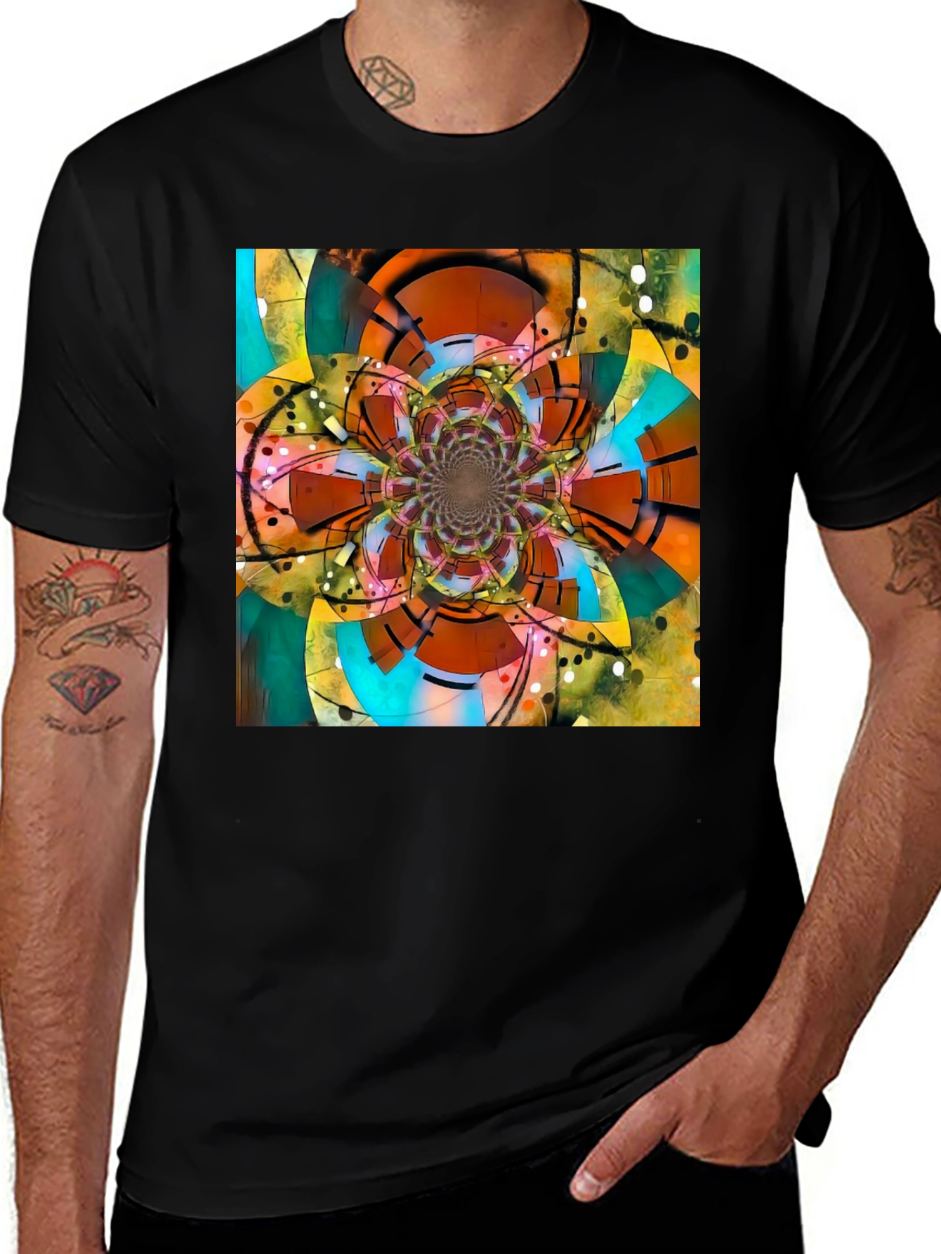 Variant 19 of Fractal Flower T-Shirt - Abstract Art Tee