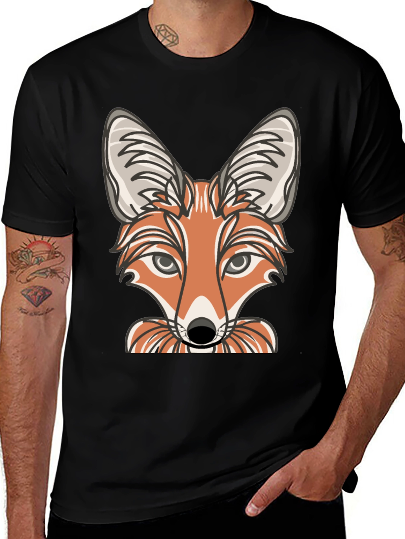 Variant 17 of Fox Graphic Tee - Black