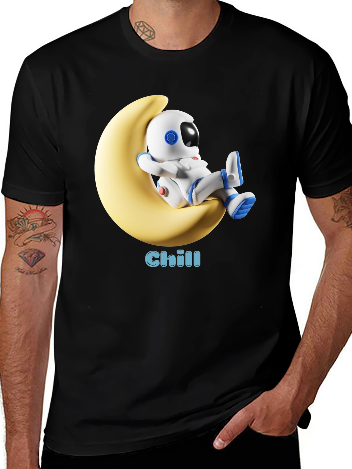 Chill Astronaut Moon T-Shirt