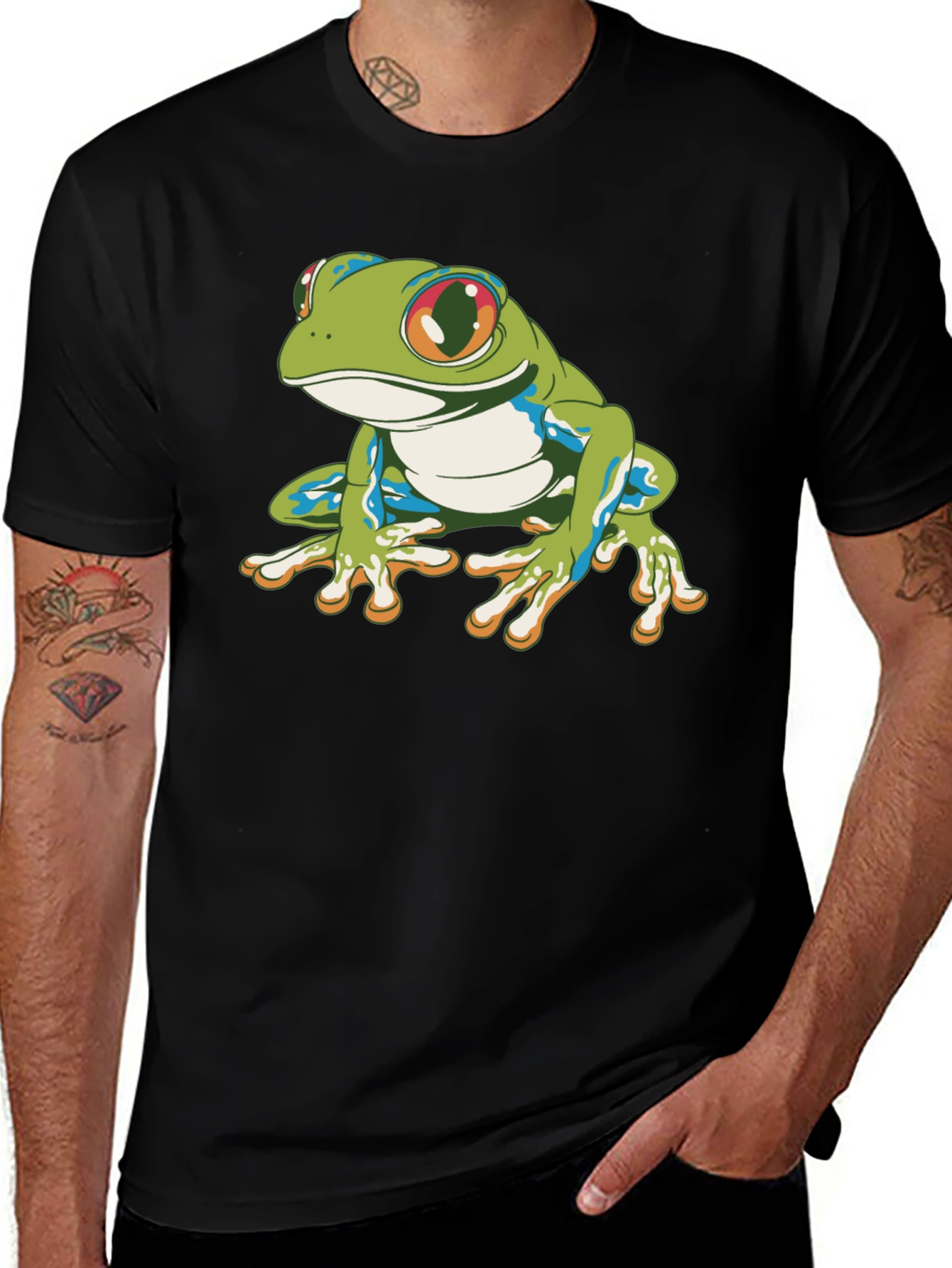 Variant 4 of Frog Graphic Tee - Unique Nature Design