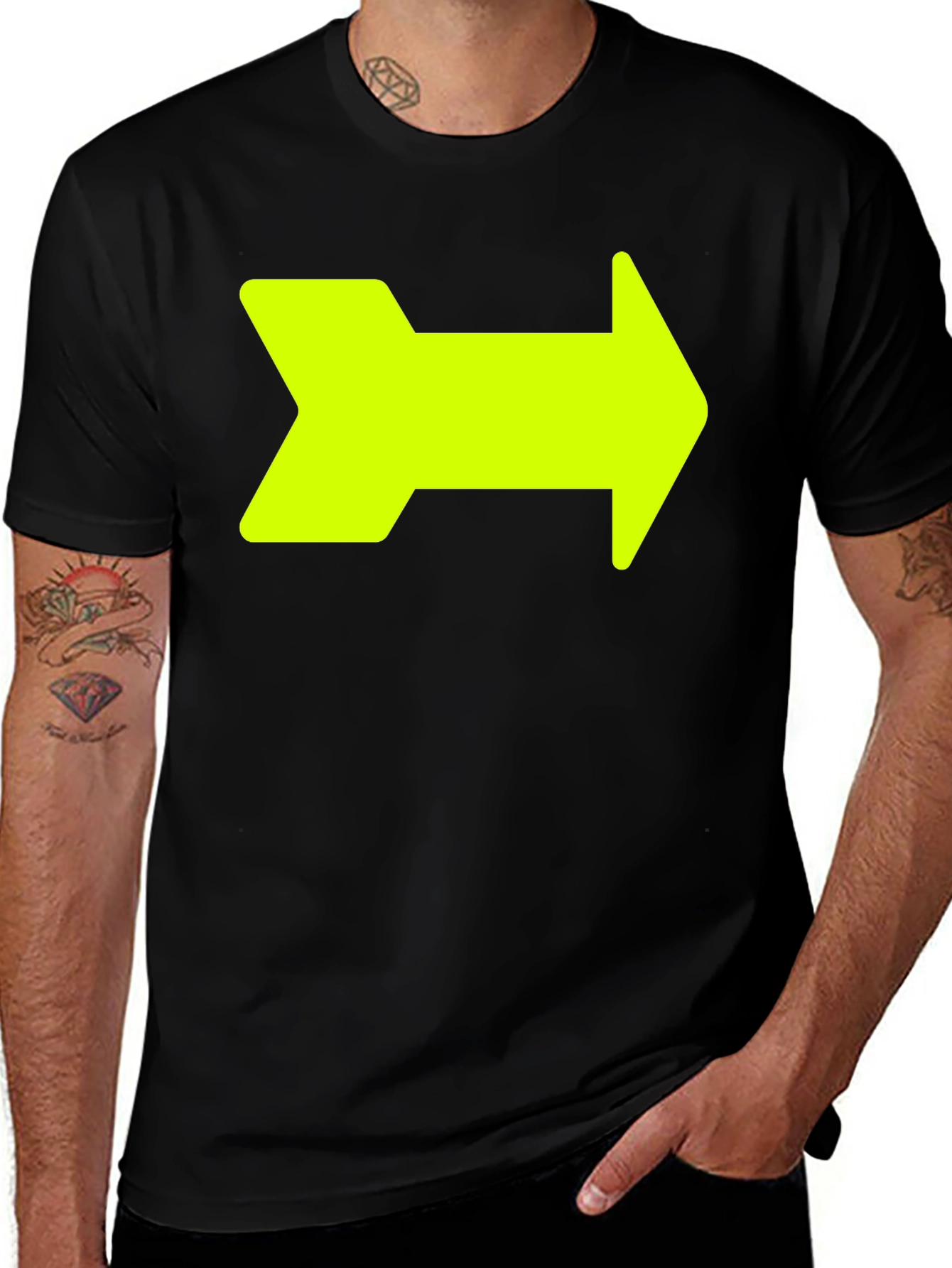 Variant 23 of Right Arrow Graphic T-Shirt - Bold Direction