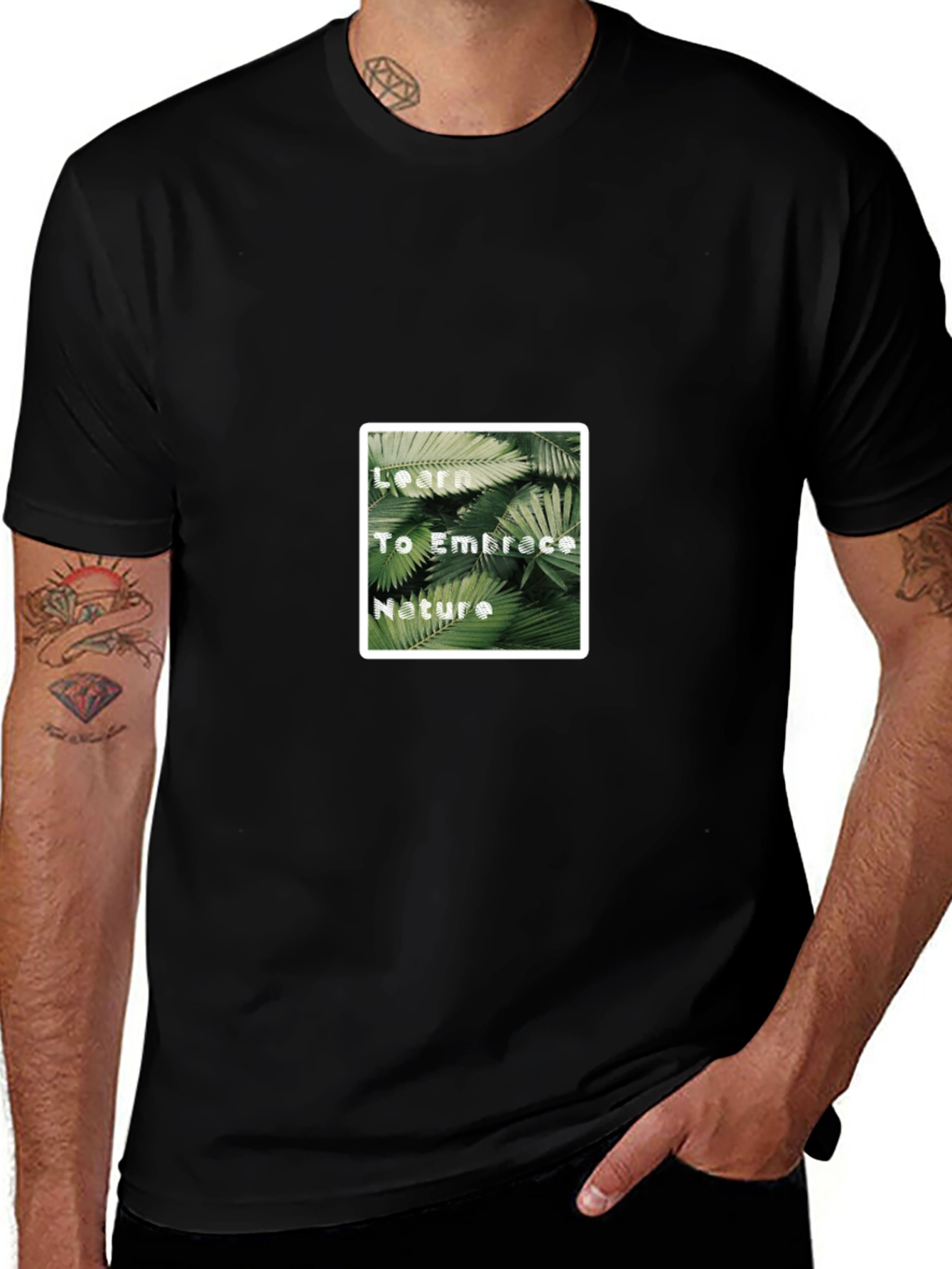 Variant 20 of Nature Embrace Black T-Shirt