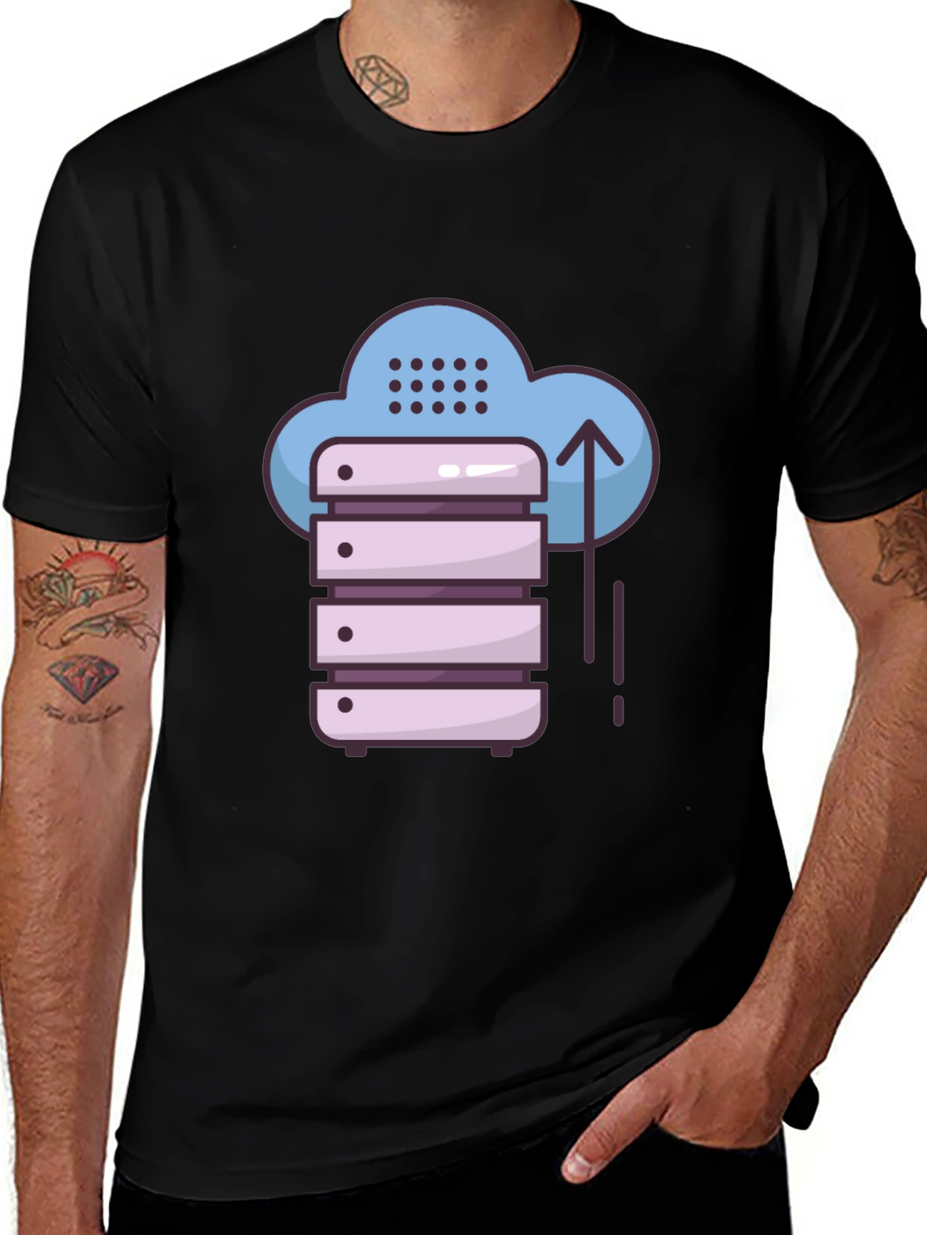 Variant 27 of Cloud Server T-Shirt - Data Storage Apparel