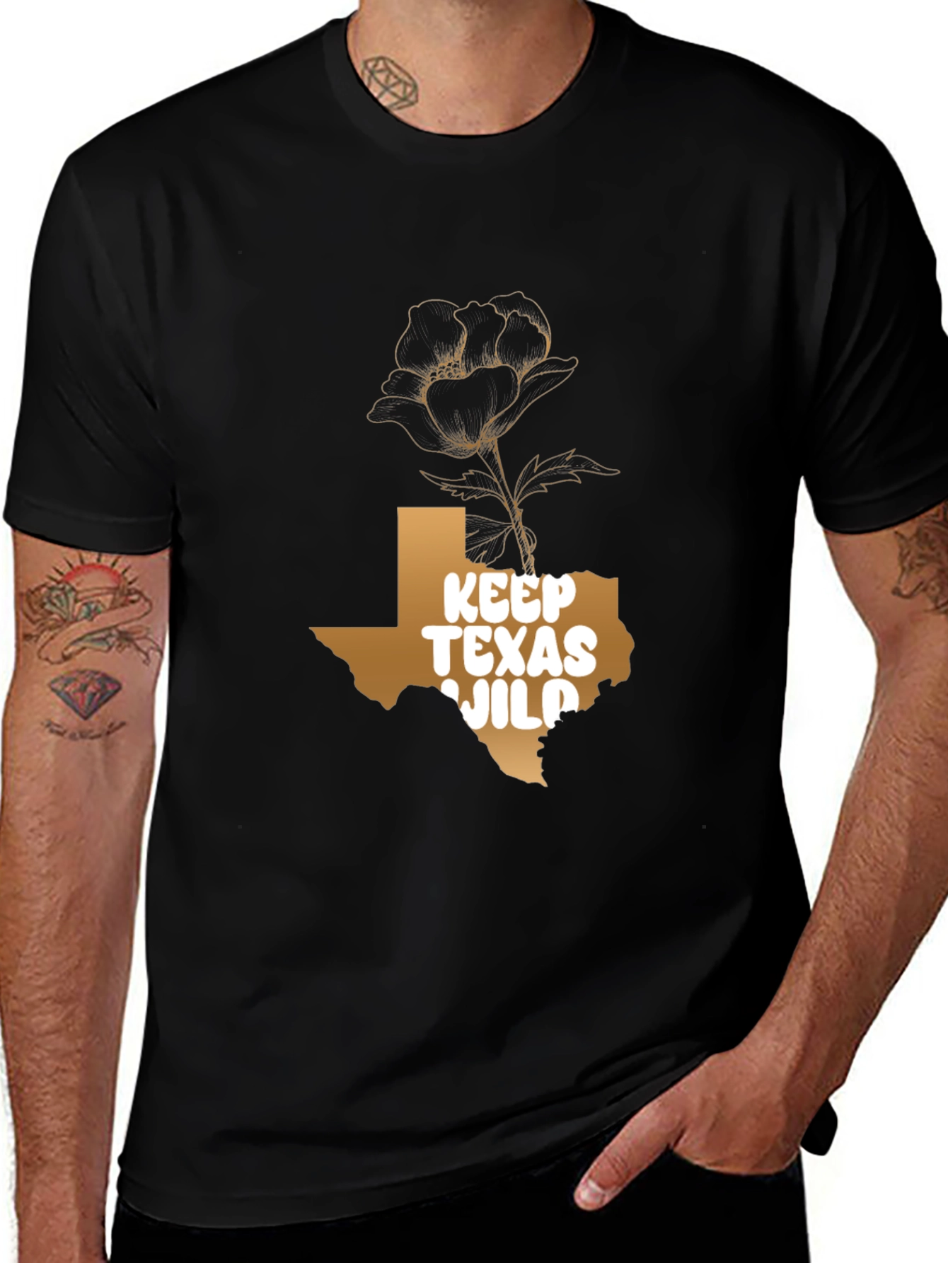 Keep Texas Wild Graphic T-Shirt